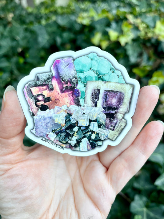 15 pack of fluorite magnets!