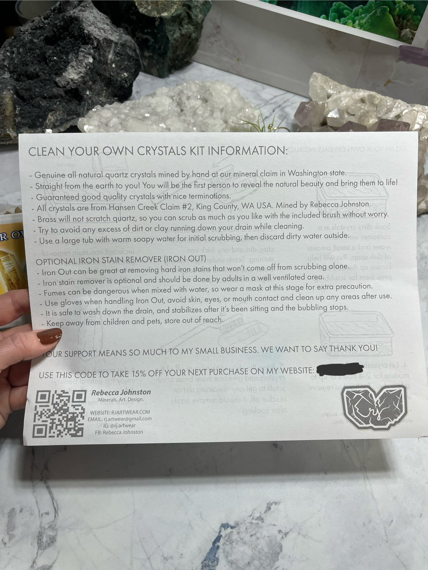 Clean Your Own Crystals Kit!