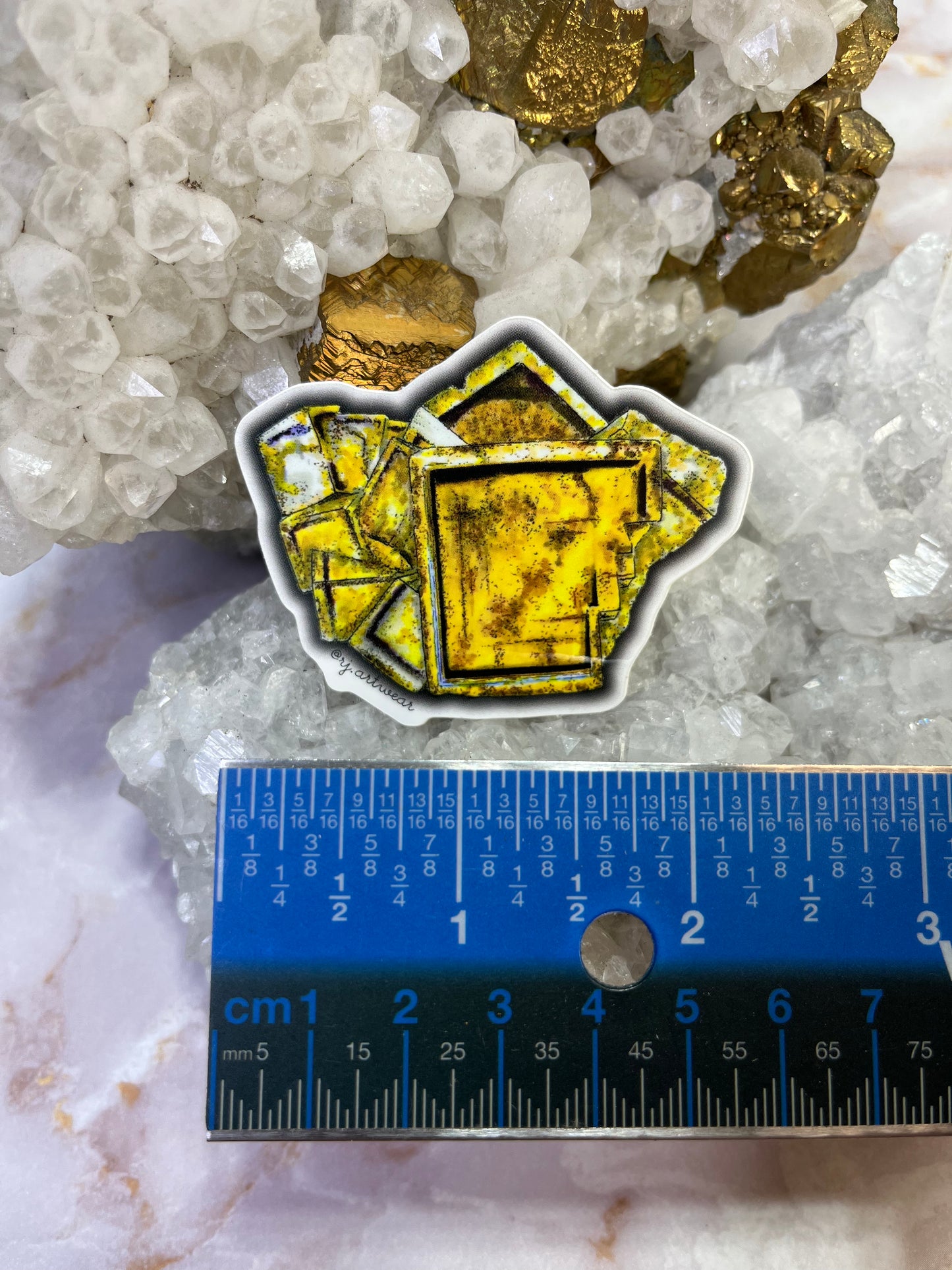 10,000 Ritter Fluorite Sticker or Magnet - Small