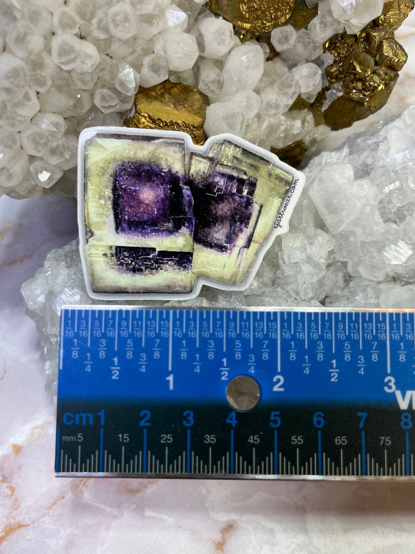 Auglaize OH Fluorite Sticker Small