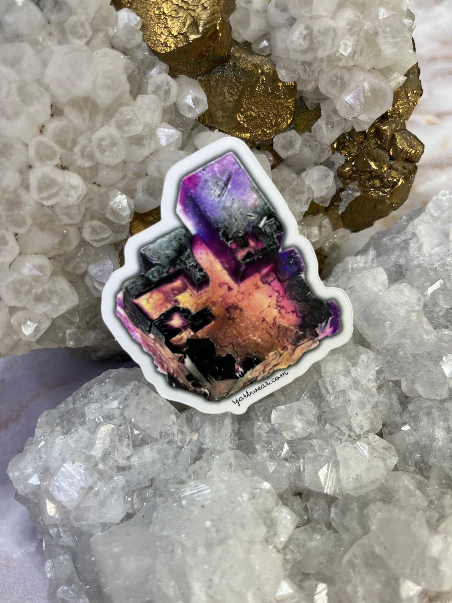Lead Hill Mine, Illinois Fluorite Sticker Small