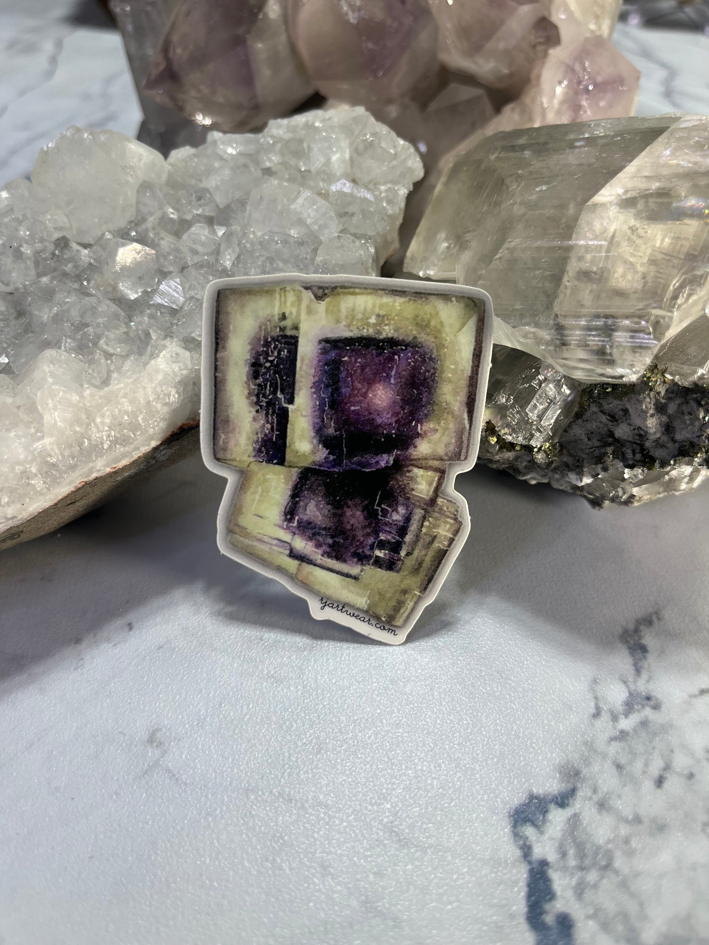 Auglaize Ohio Fluorite Sticker or Magnet - Small