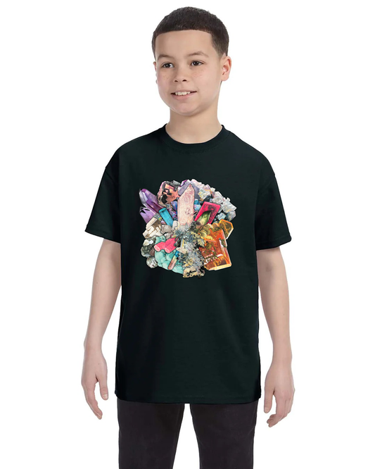 Mineral Art Collage - Youth T