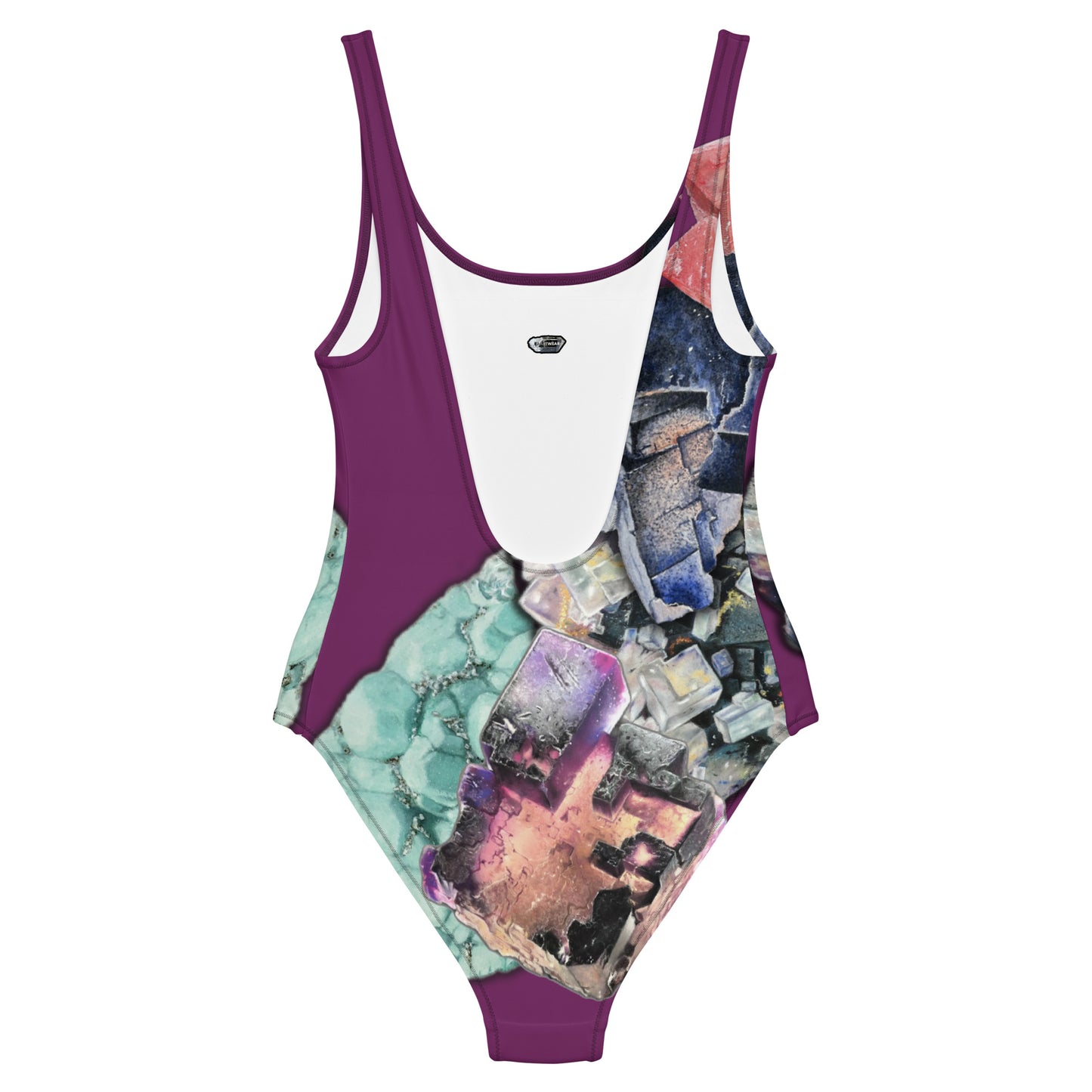 Fluorite One-Piece Swimsuit - Deep Plum