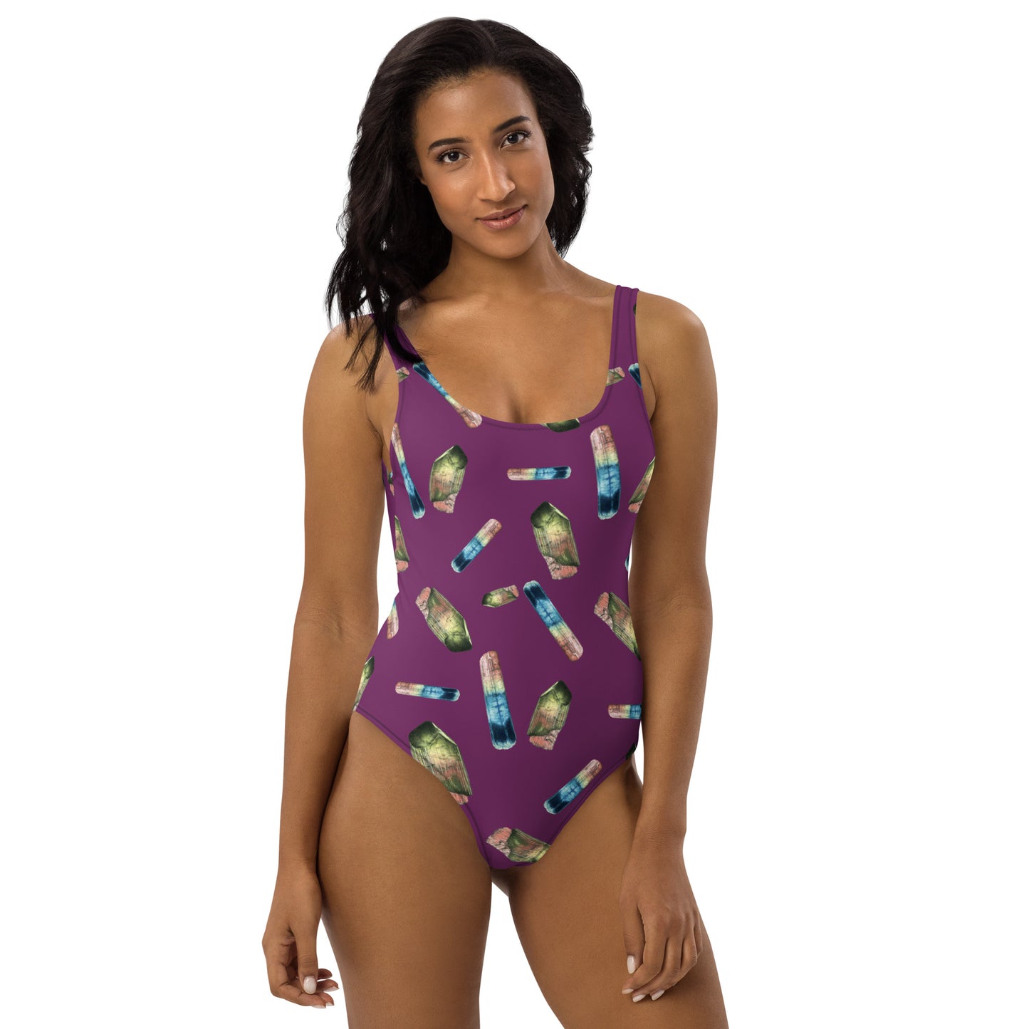 Tourmaline One-Piece Swimsuit - Deep Plum