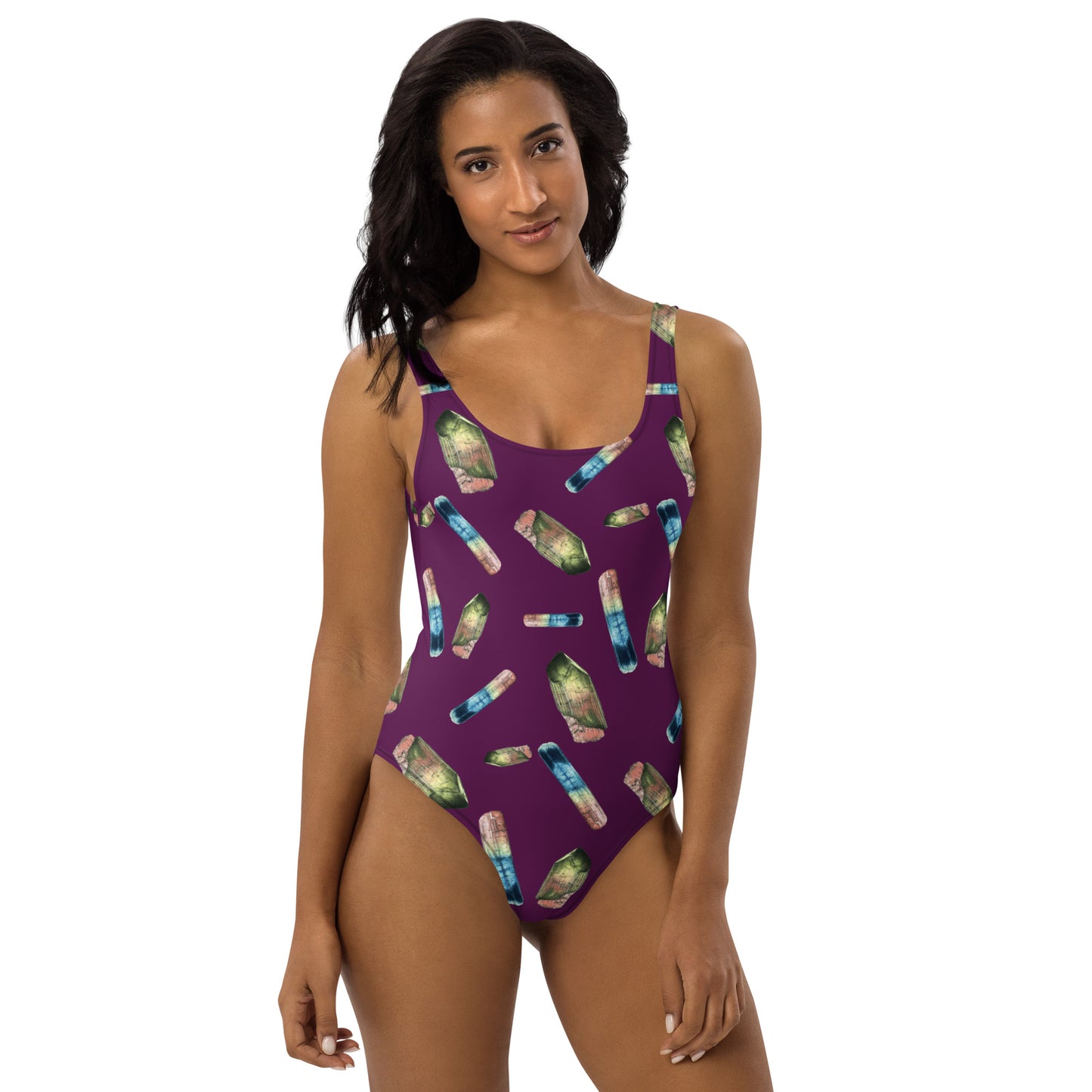 Tourmaline One-Piece Swimsuit - Eggplant