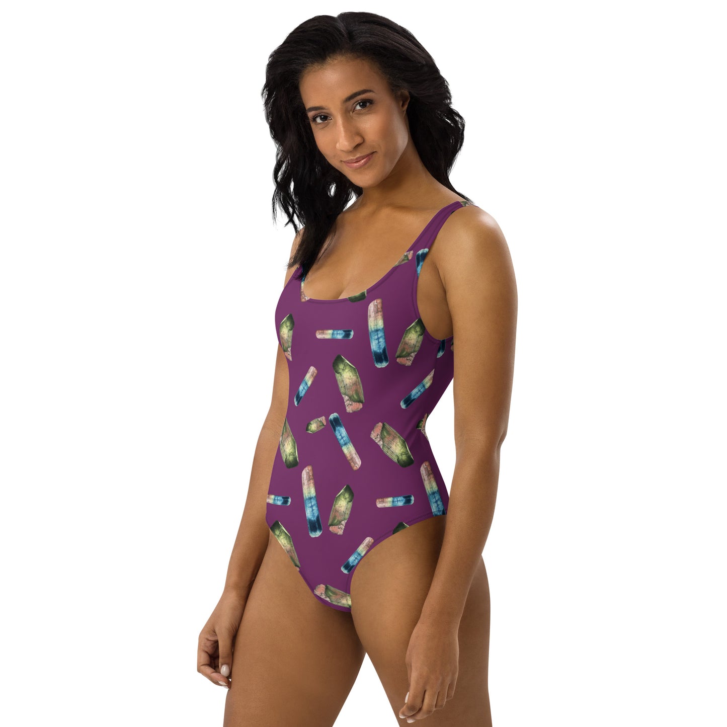 Tourmaline One-Piece Swimsuit - Deep Plum