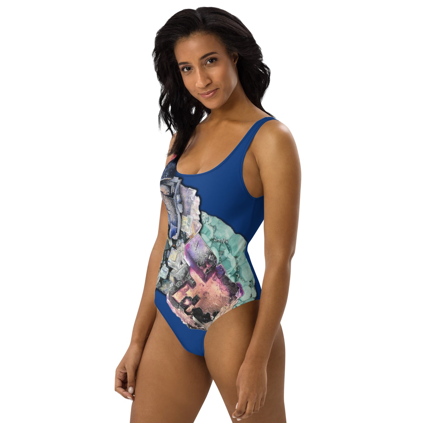 Fluorite One-Piece Swimsuit - Blue