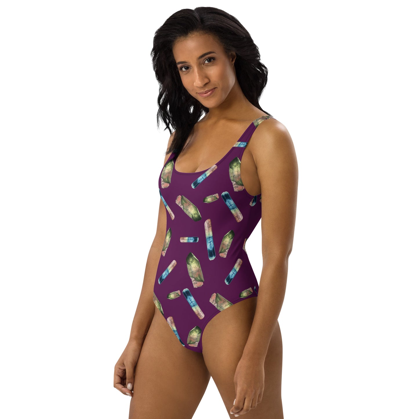 Tourmaline One-Piece Swimsuit - Eggplant