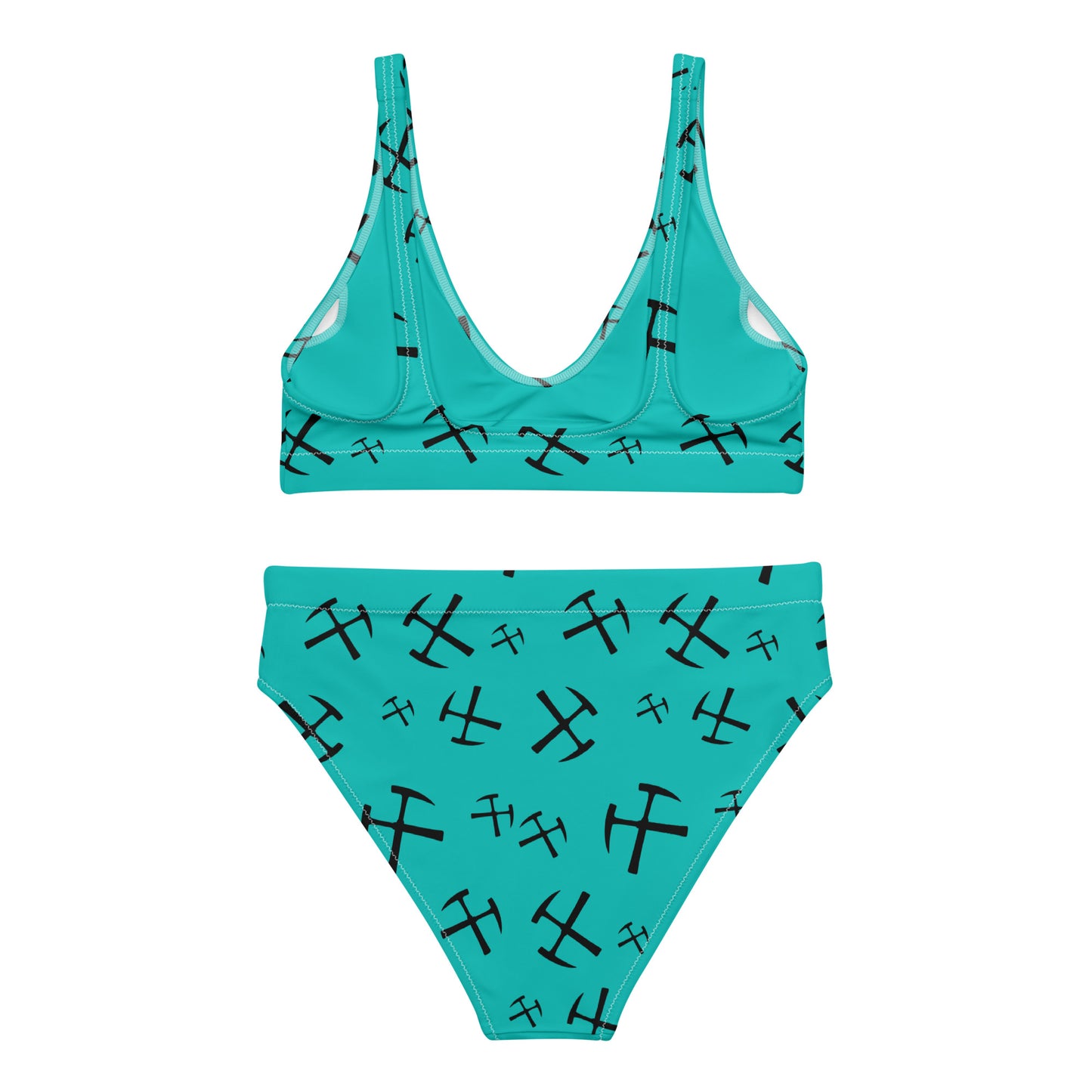 Rockhound high-waisted bikini - Turquoise