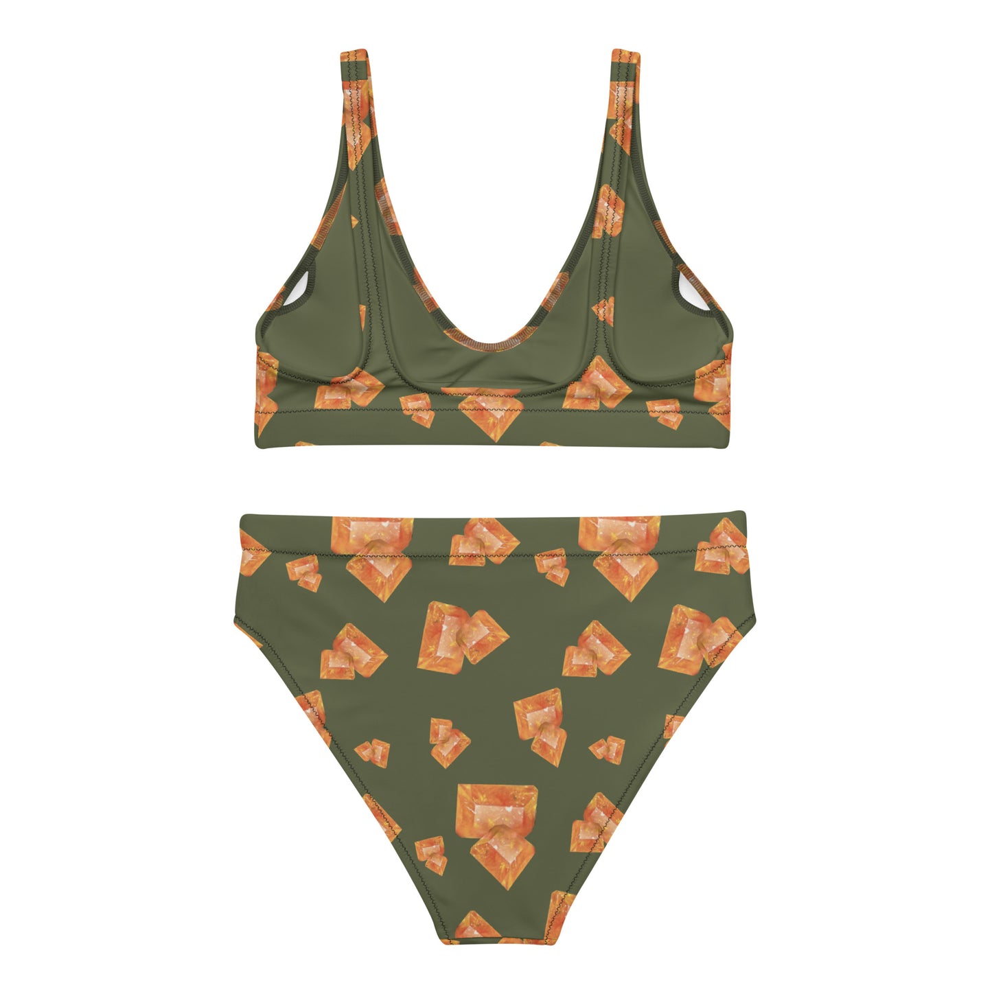 Wulfenite high-waisted bikini - Saratoga Green