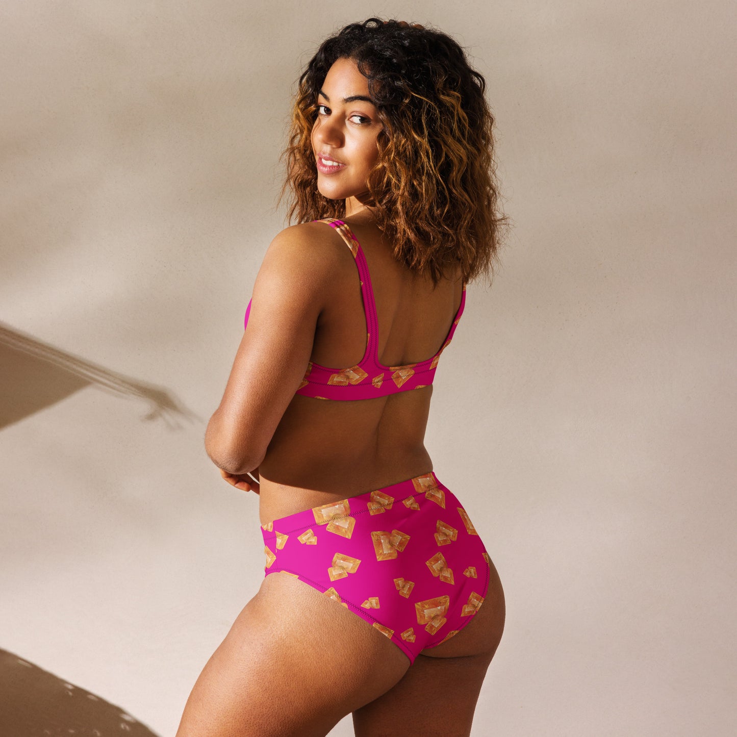 Wulfenite high-waisted bikini - Pink