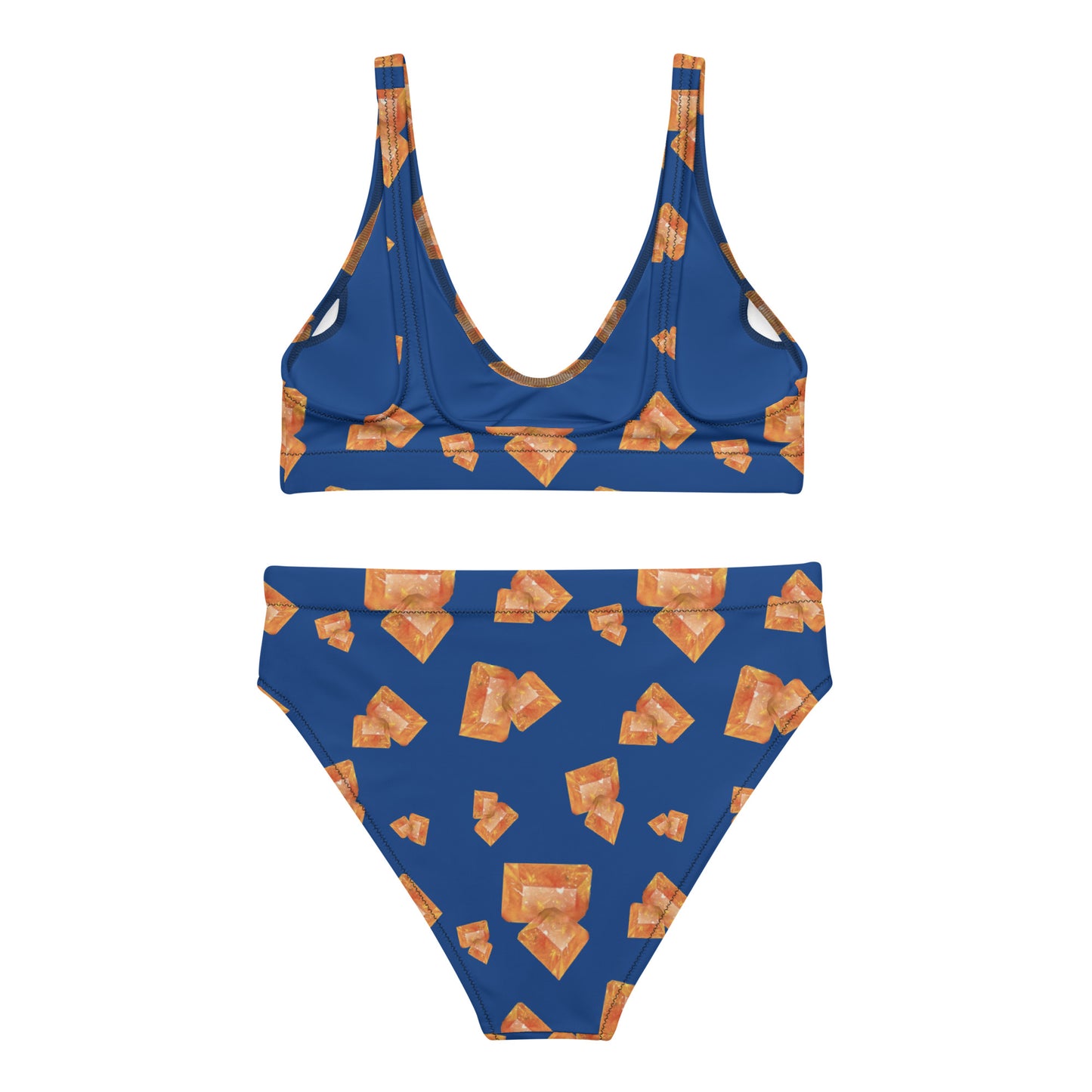 Wulfenite high-waisted bikini - Blue