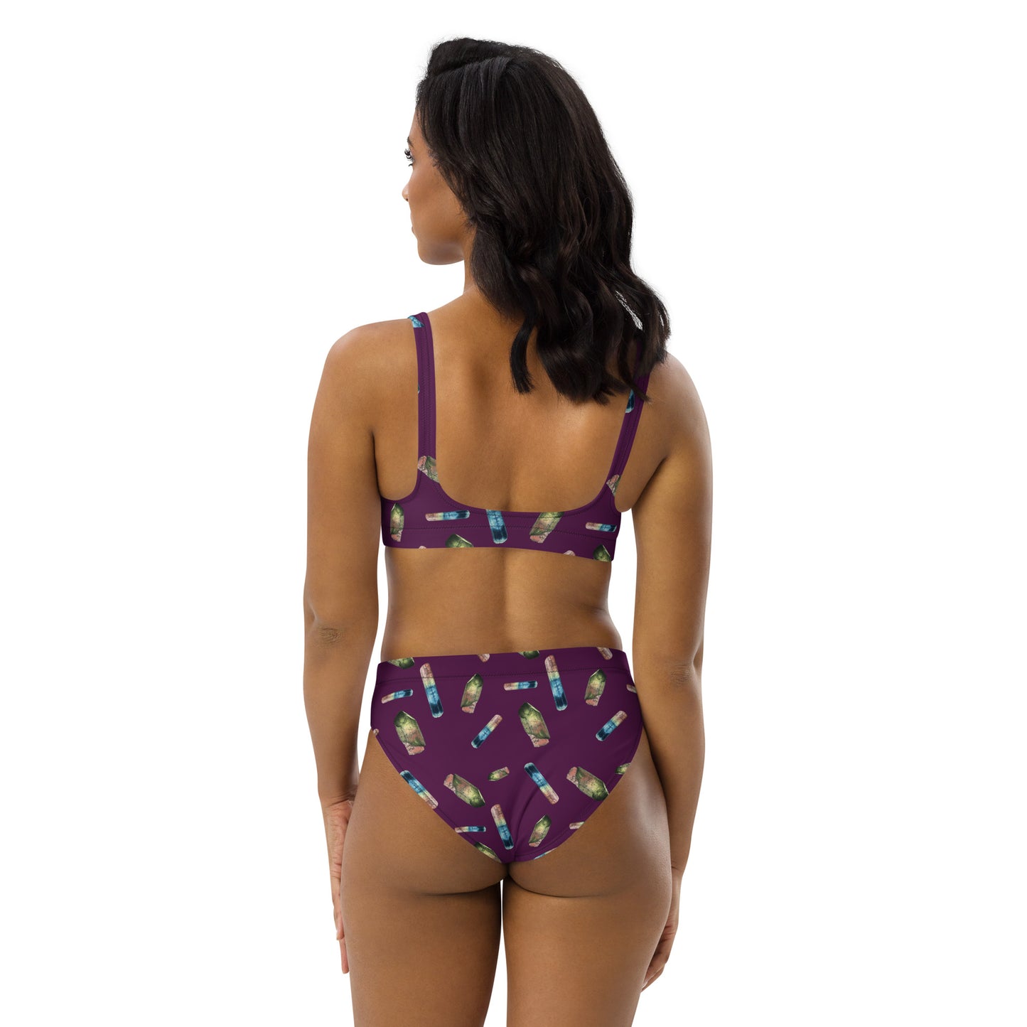 Tourmaline high-waisted bikini - Eggplant