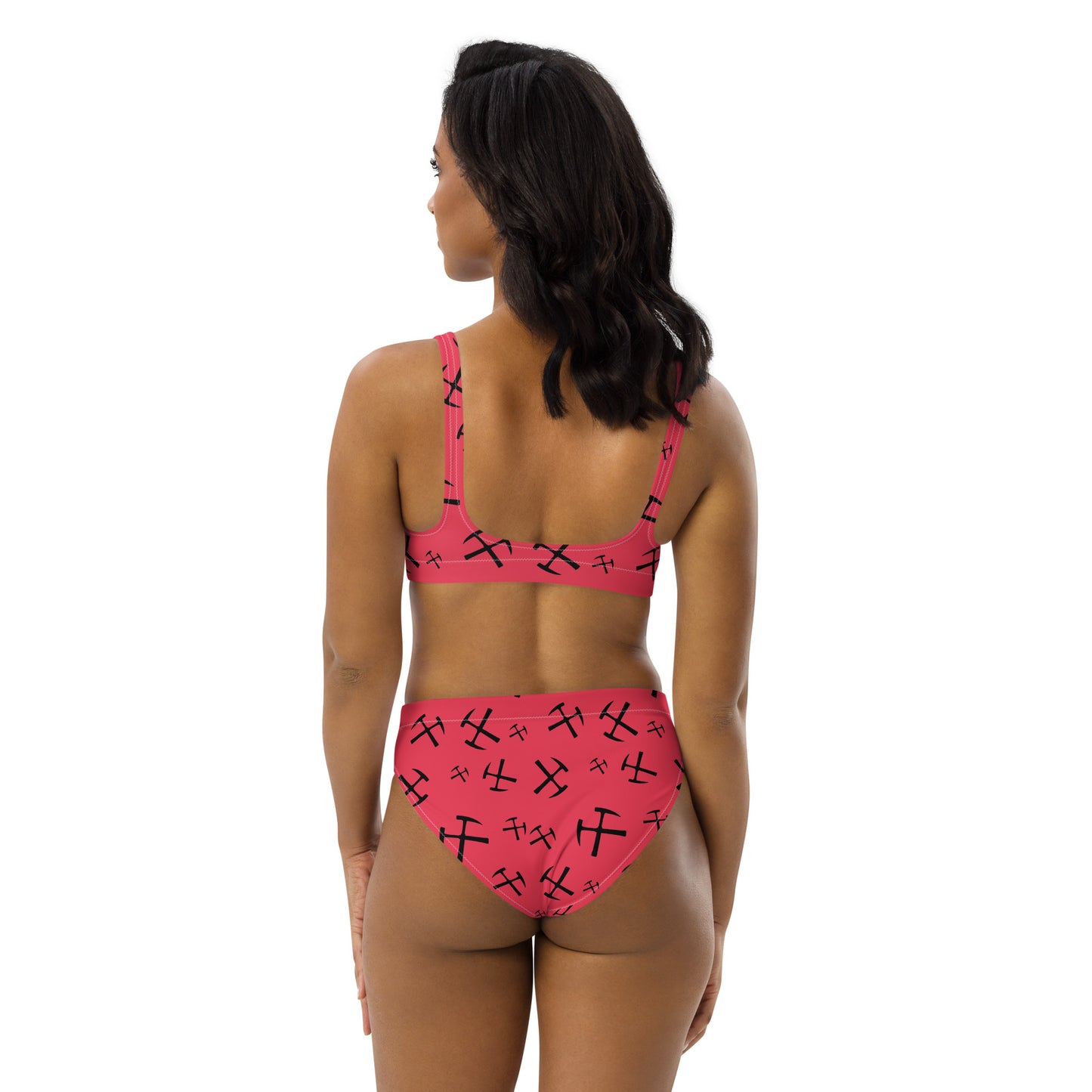 Rockhound high-waisted bikini - Radical Red