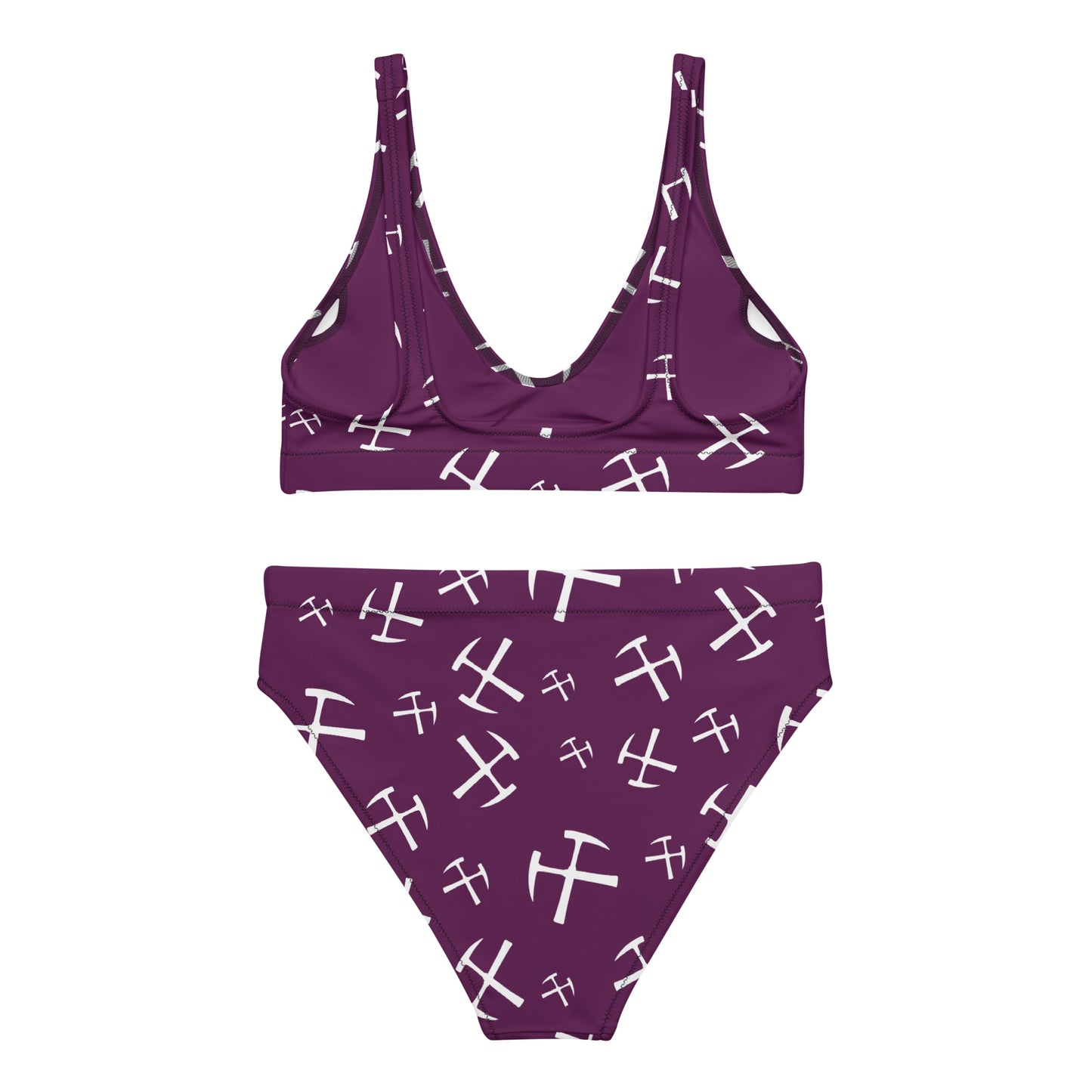 Rockhound high-waisted bikini - Deep Plum