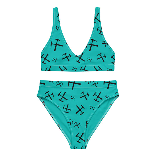 Rockhound high-waisted bikini - Turquoise