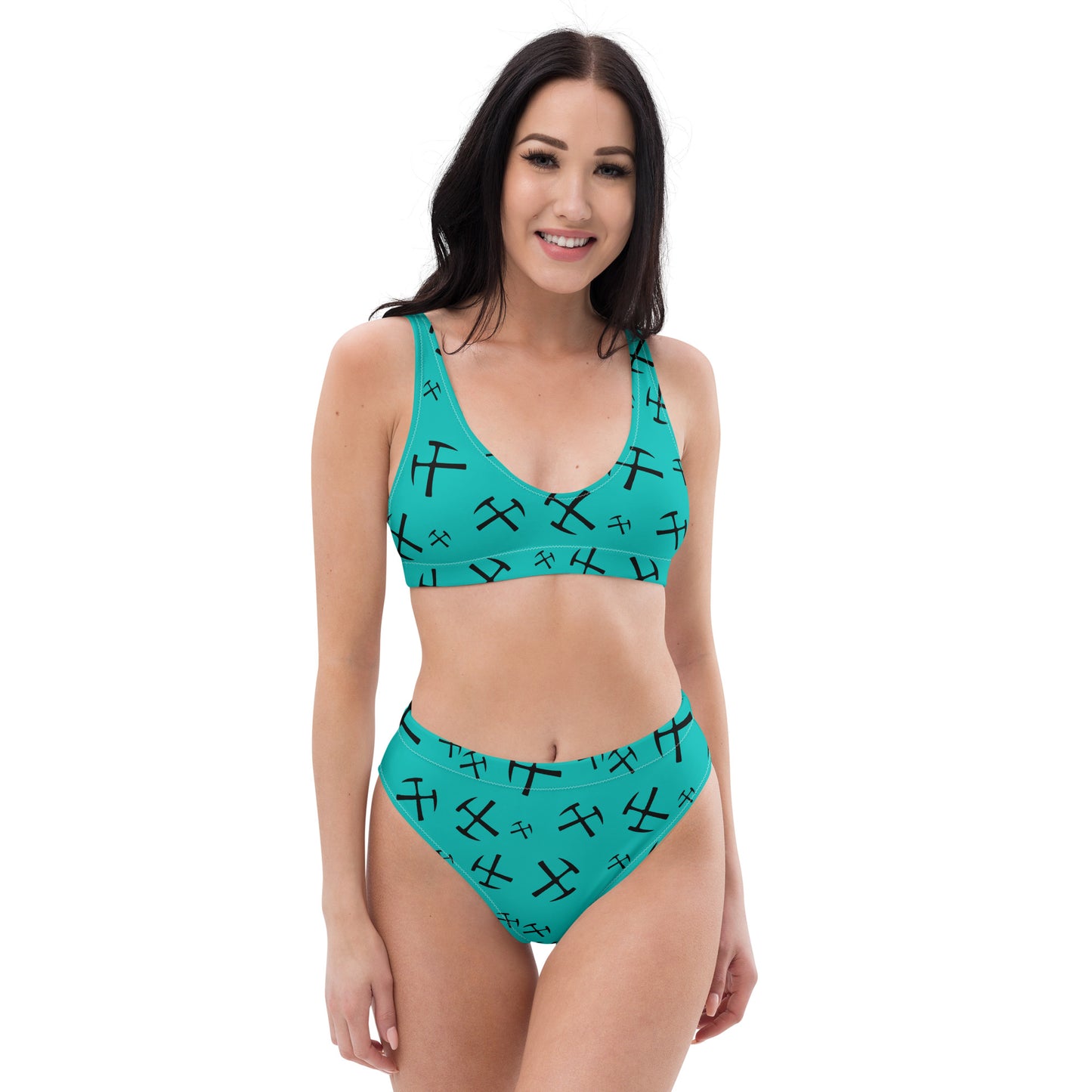 Rockhound high-waisted bikini - Turquoise