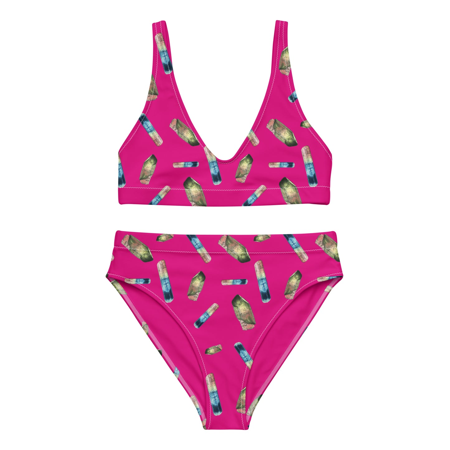 Tourmaline high-waisted bikini - Pink