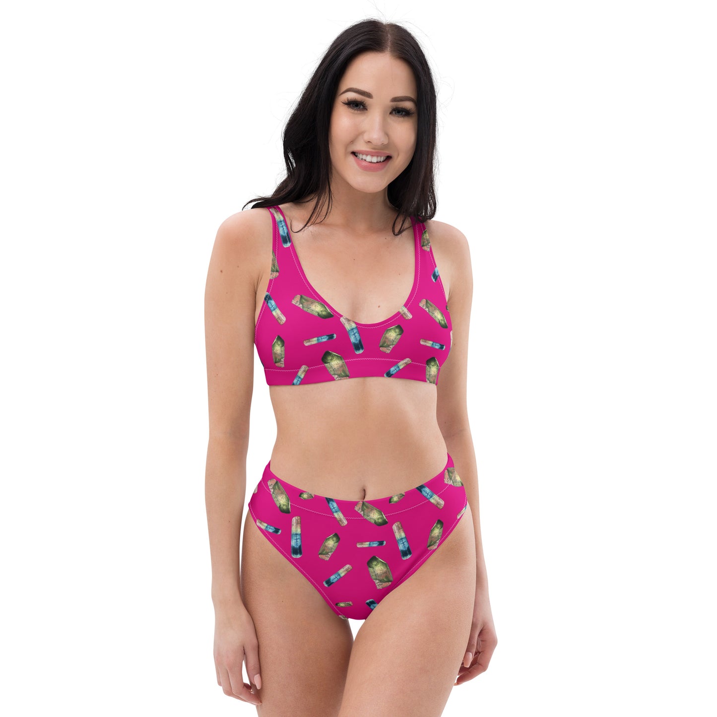 Tourmaline high-waisted bikini - Pink