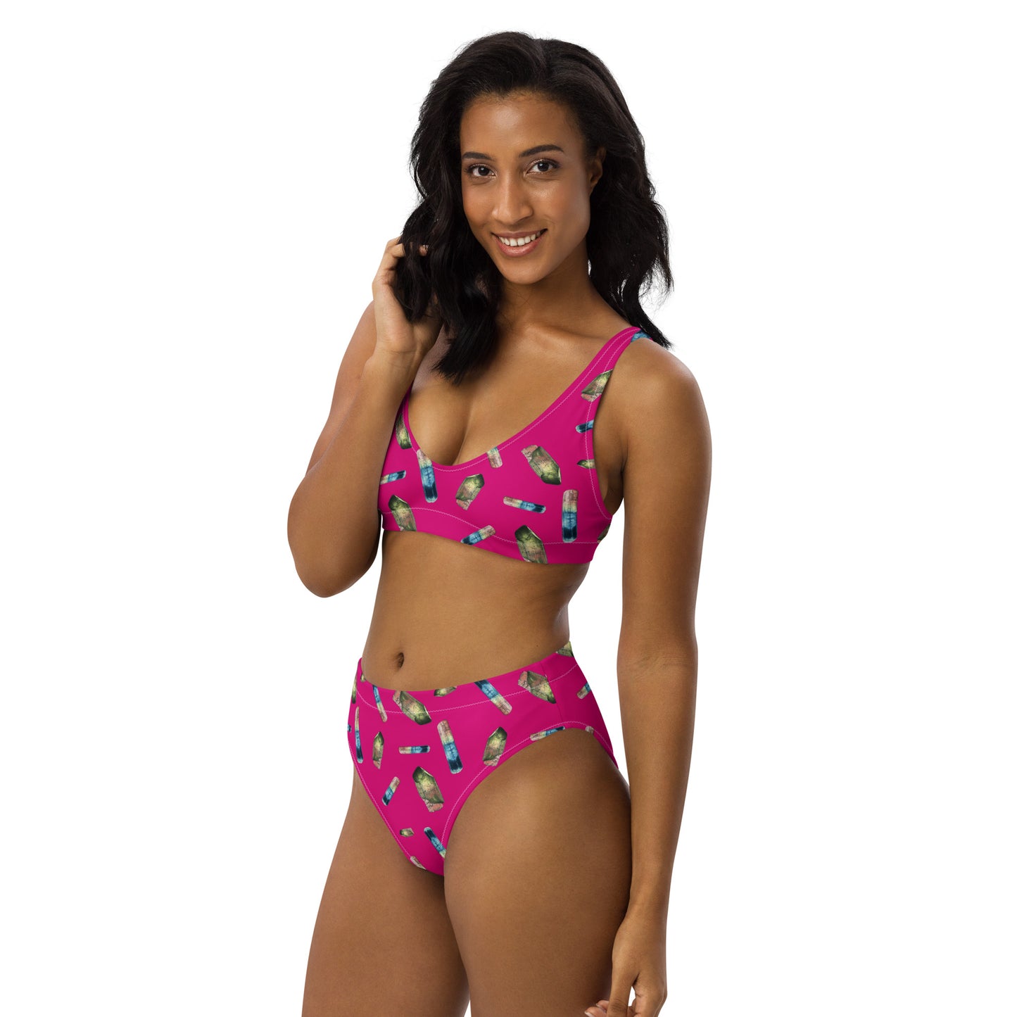 Tourmaline high-waisted bikini - Pink