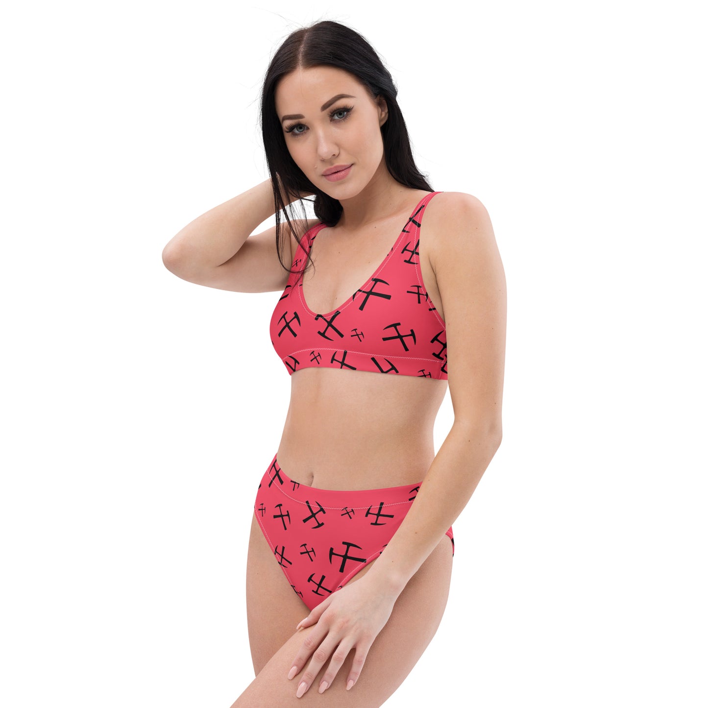 Rockhound high-waisted bikini - Radical Red