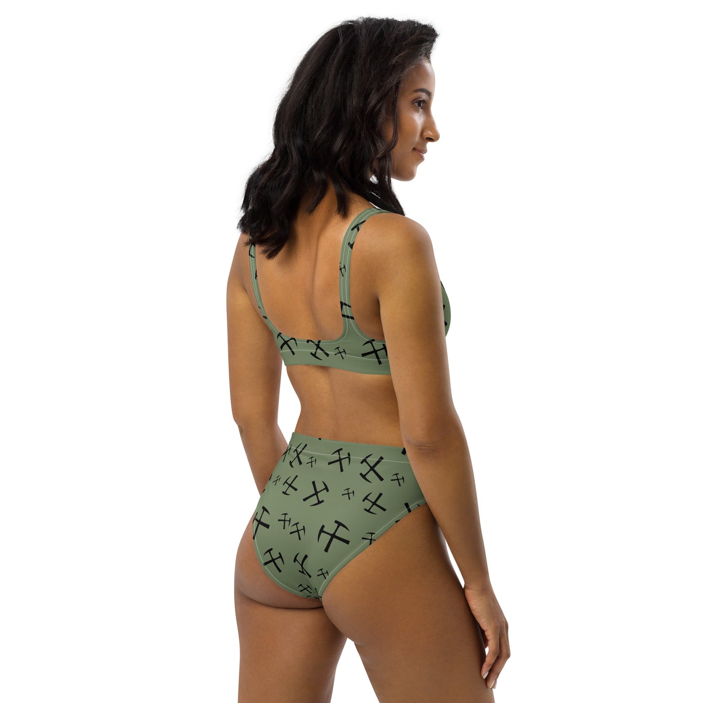 Rockhound high-waisted bikini - Sage