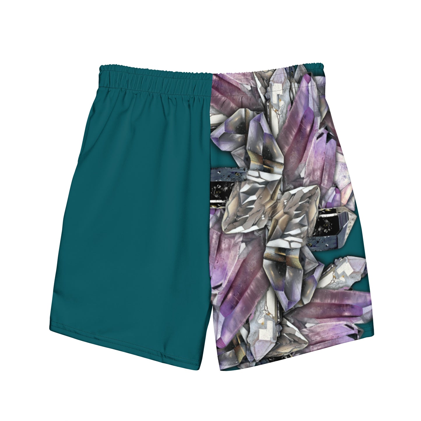 Quartz & Amethyst Swim Trunks - Deep Teal