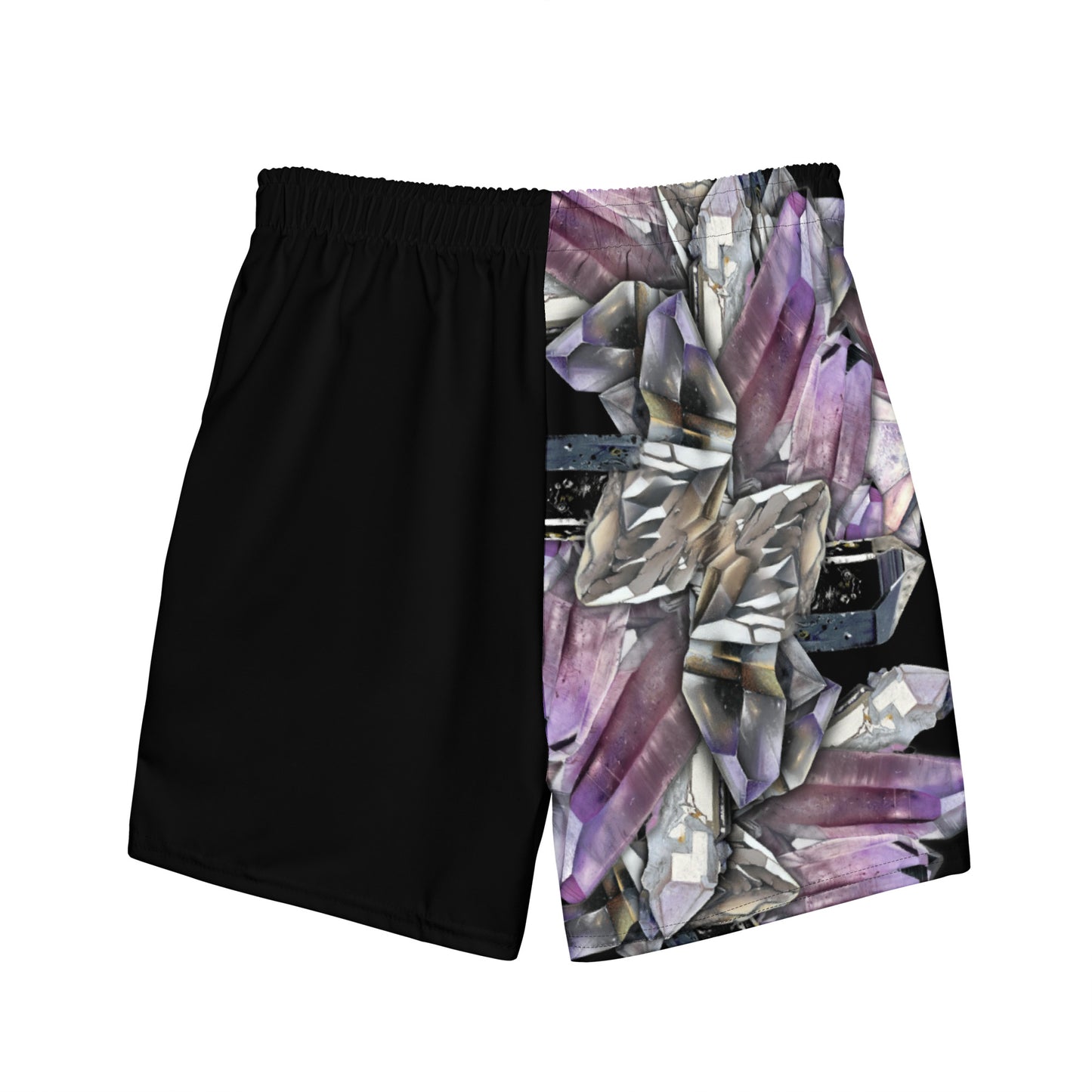 Quartz & Amethyst Swim Trunks - Black