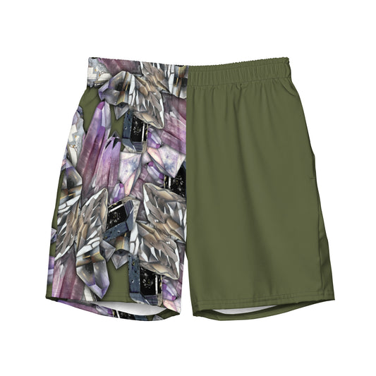 Quartz & Amethyst Swim Trunks - Saratoga Green