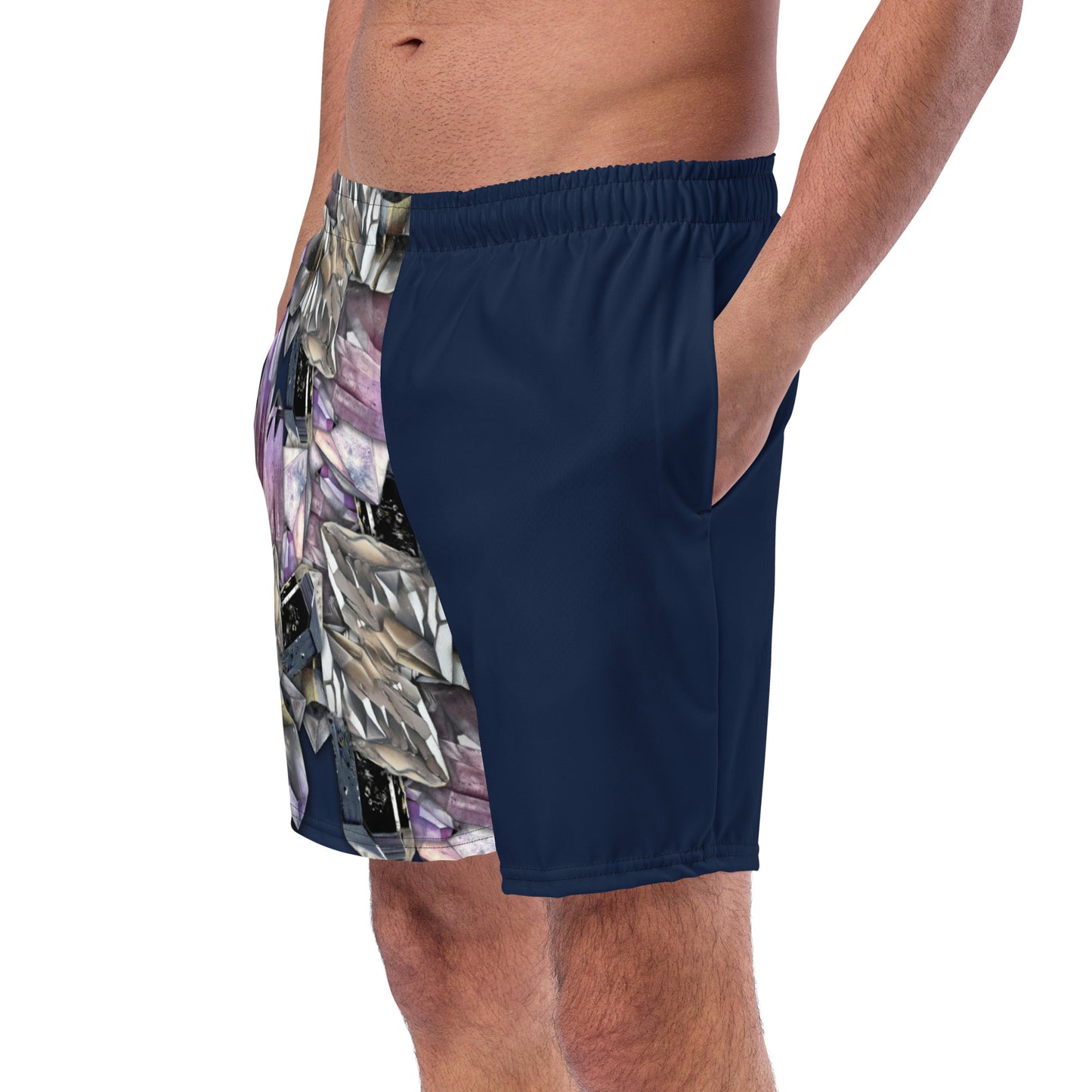 Quartz & Amethyst Swim Trunks - Navy