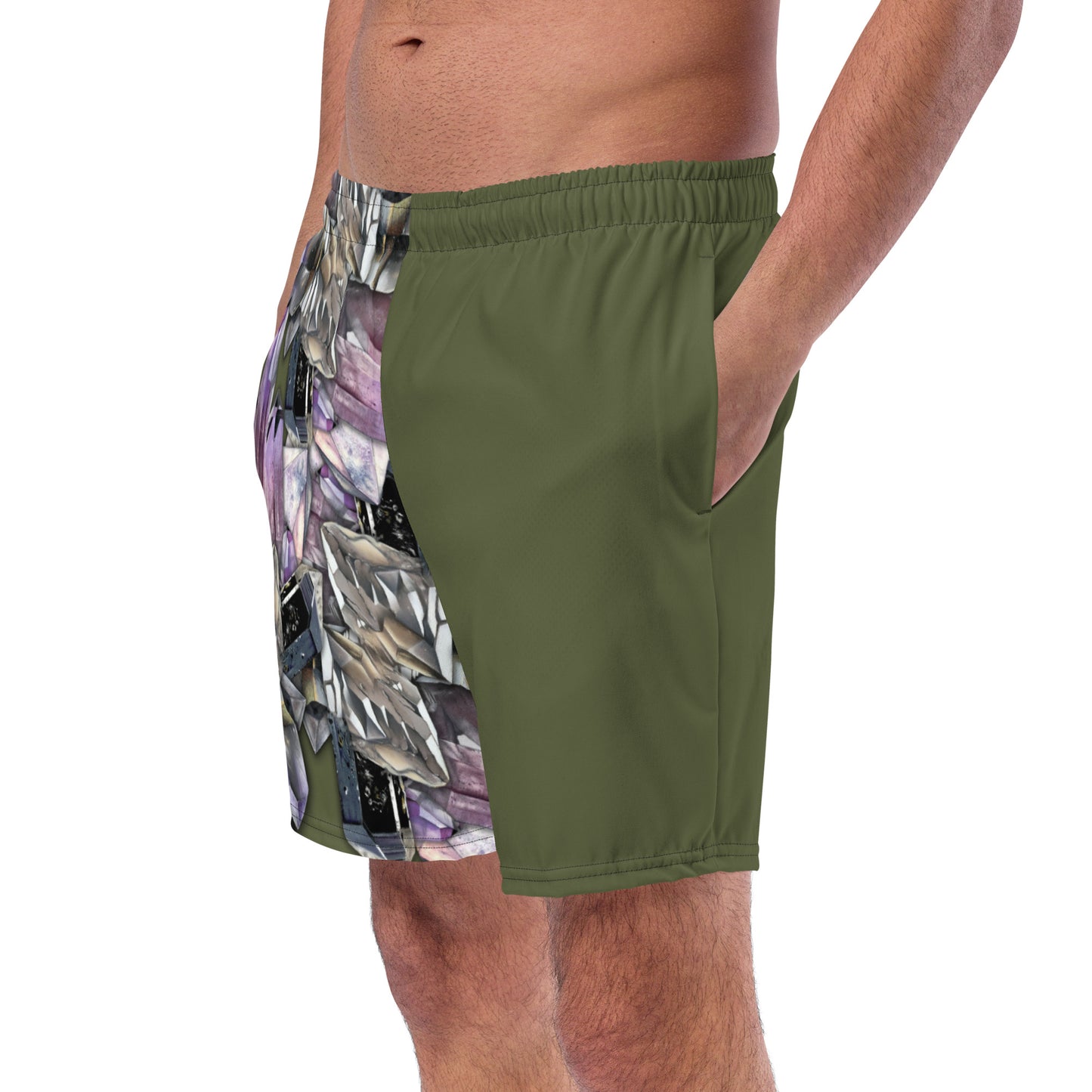 Quartz & Amethyst Swim Trunks - Saratoga Green