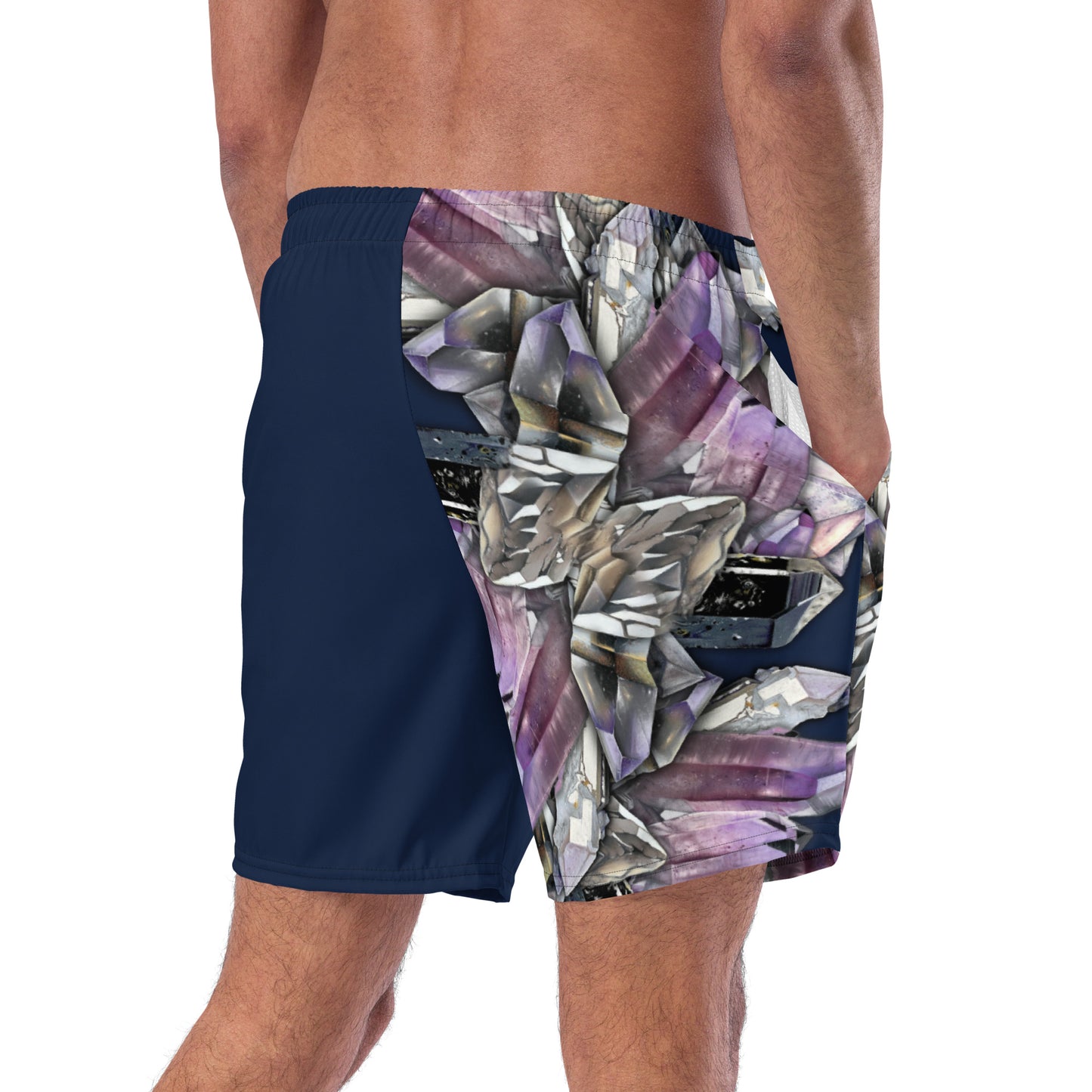 Quartz & Amethyst Swim Trunks - Navy