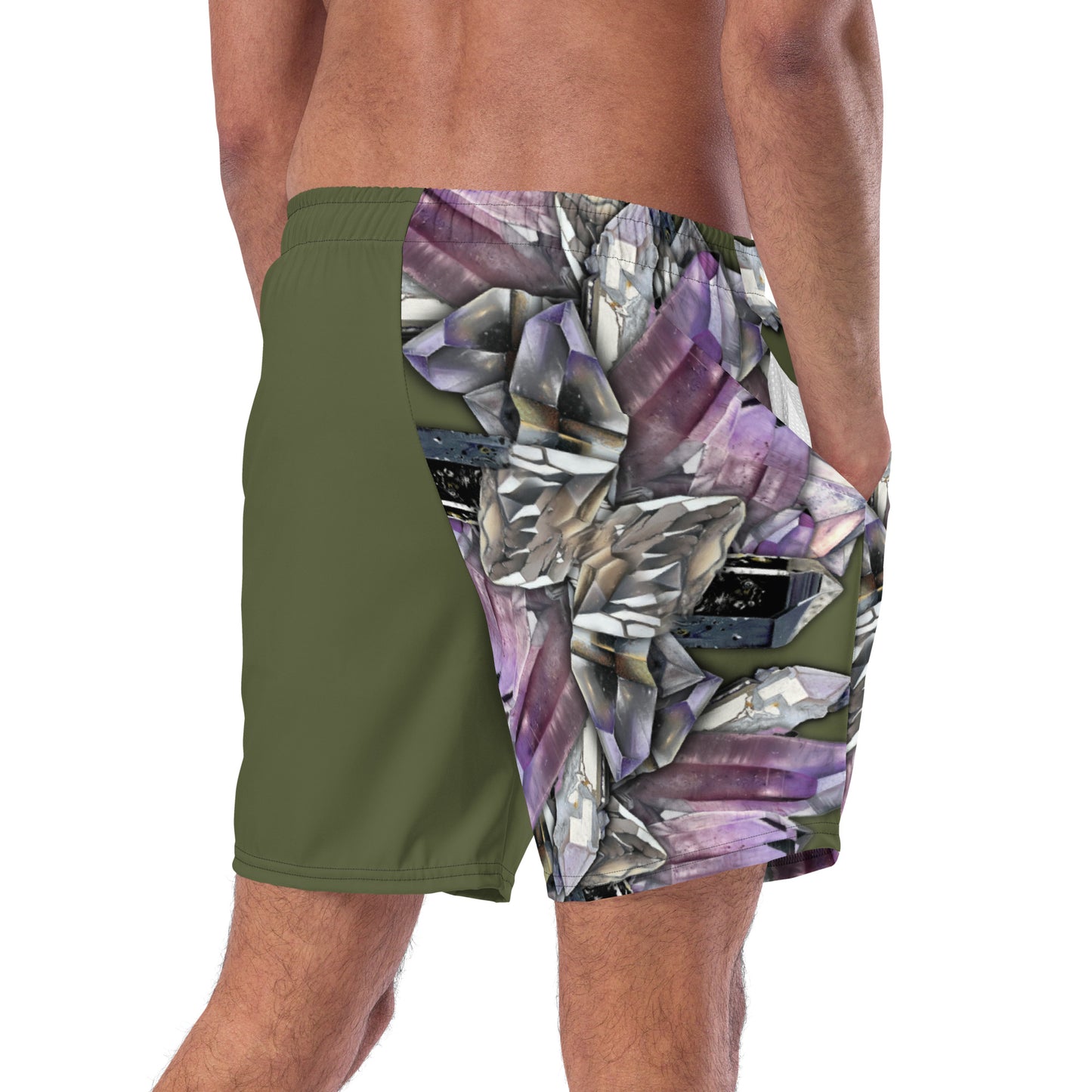 Quartz & Amethyst Swim Trunks - Saratoga Green