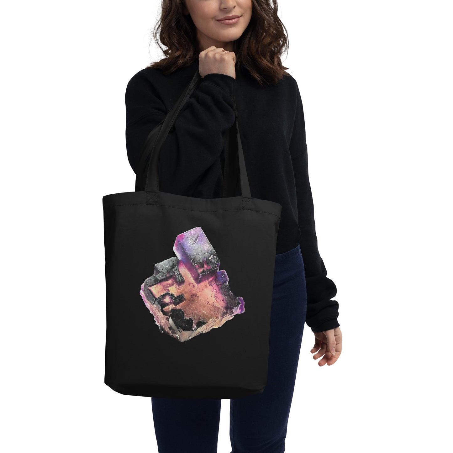 Fluorite Cube Drawing - Eco Tote Bag