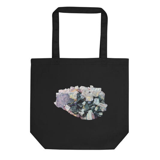 Fluorite Cluster Drawing - Eco Tote Bag