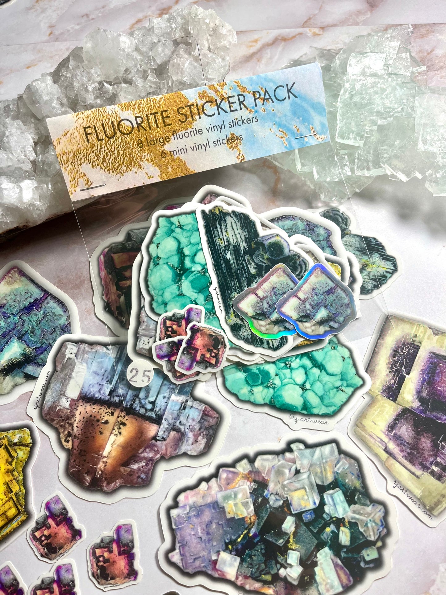 Fluorite Sticker Pack