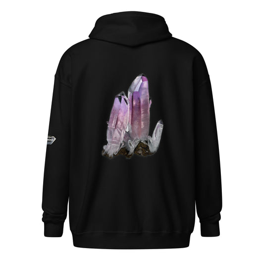 Vera Cruz Amethyst Drawing - Unisex heavy blend zip hoodie