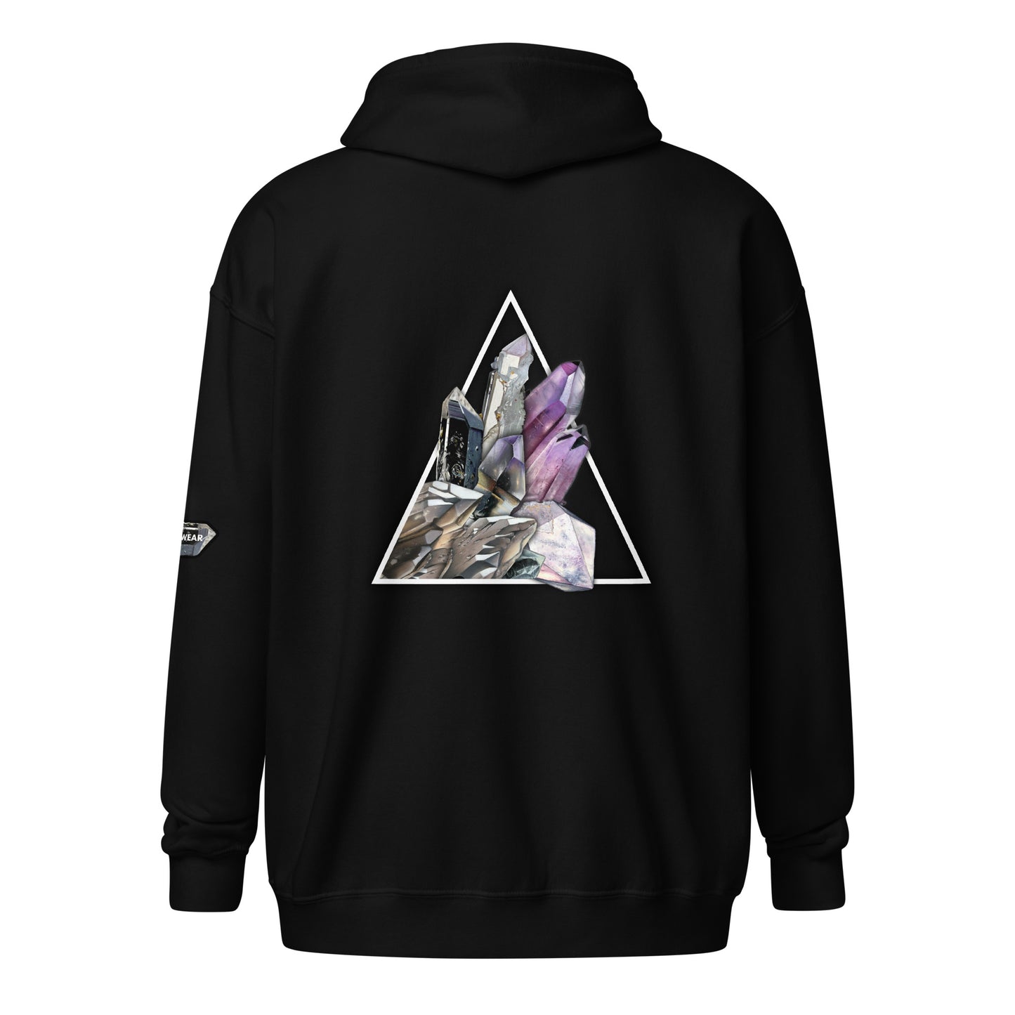 Quartz Collage Triangle - Unisex heavy blend zip hoodie