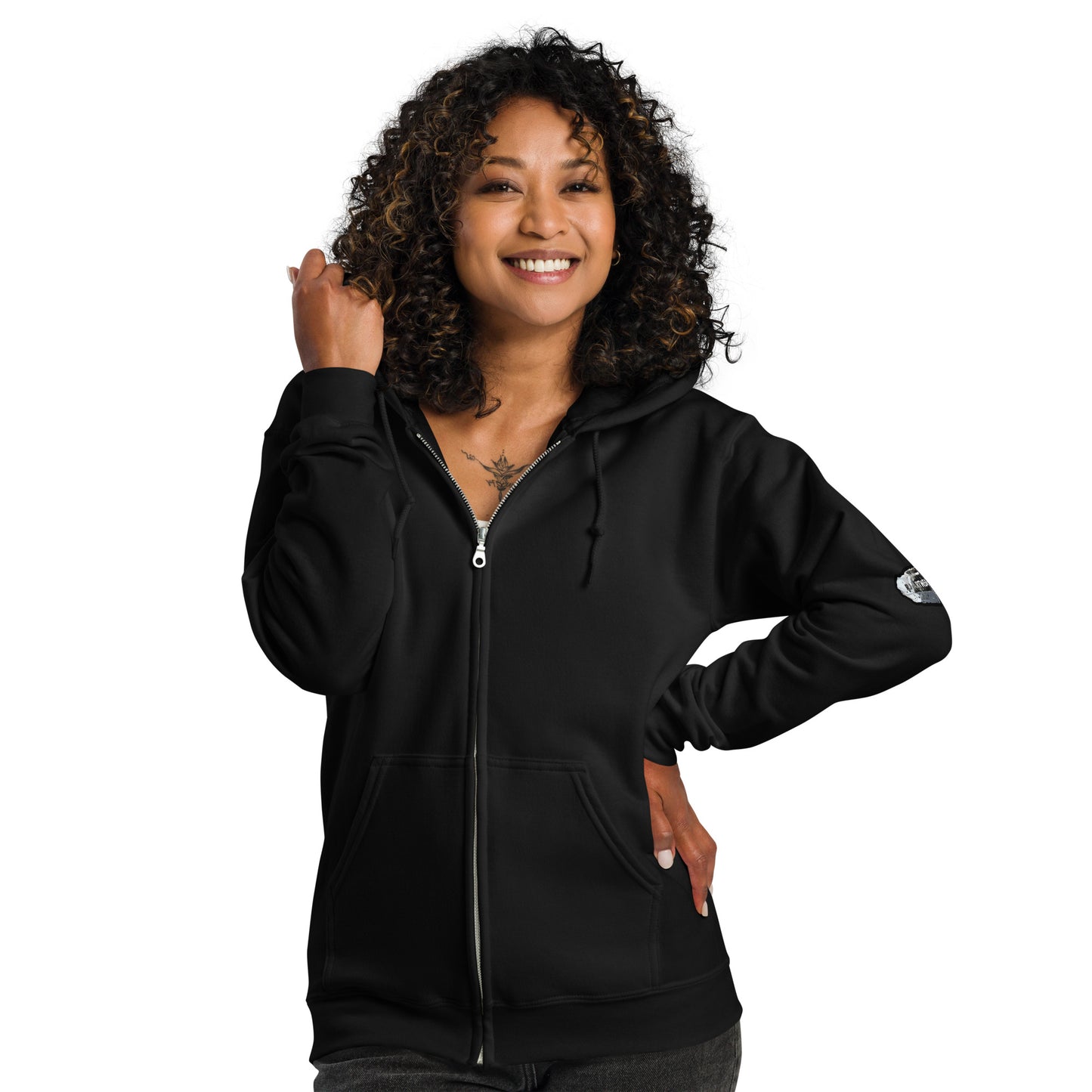 Vera Cruz Amethyst Drawing - Unisex heavy blend zip hoodie