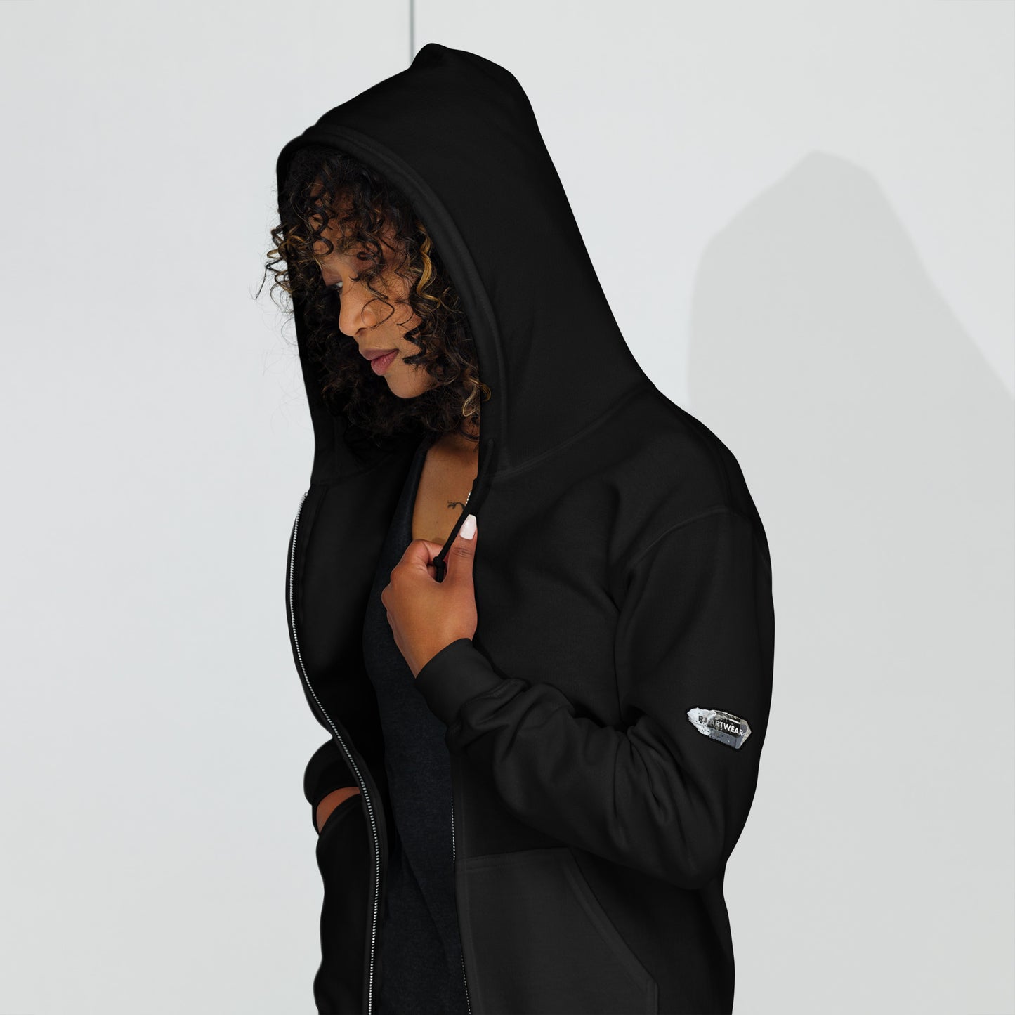 Chrysocolla Drawing - Unisex heavy blend zip hoodie