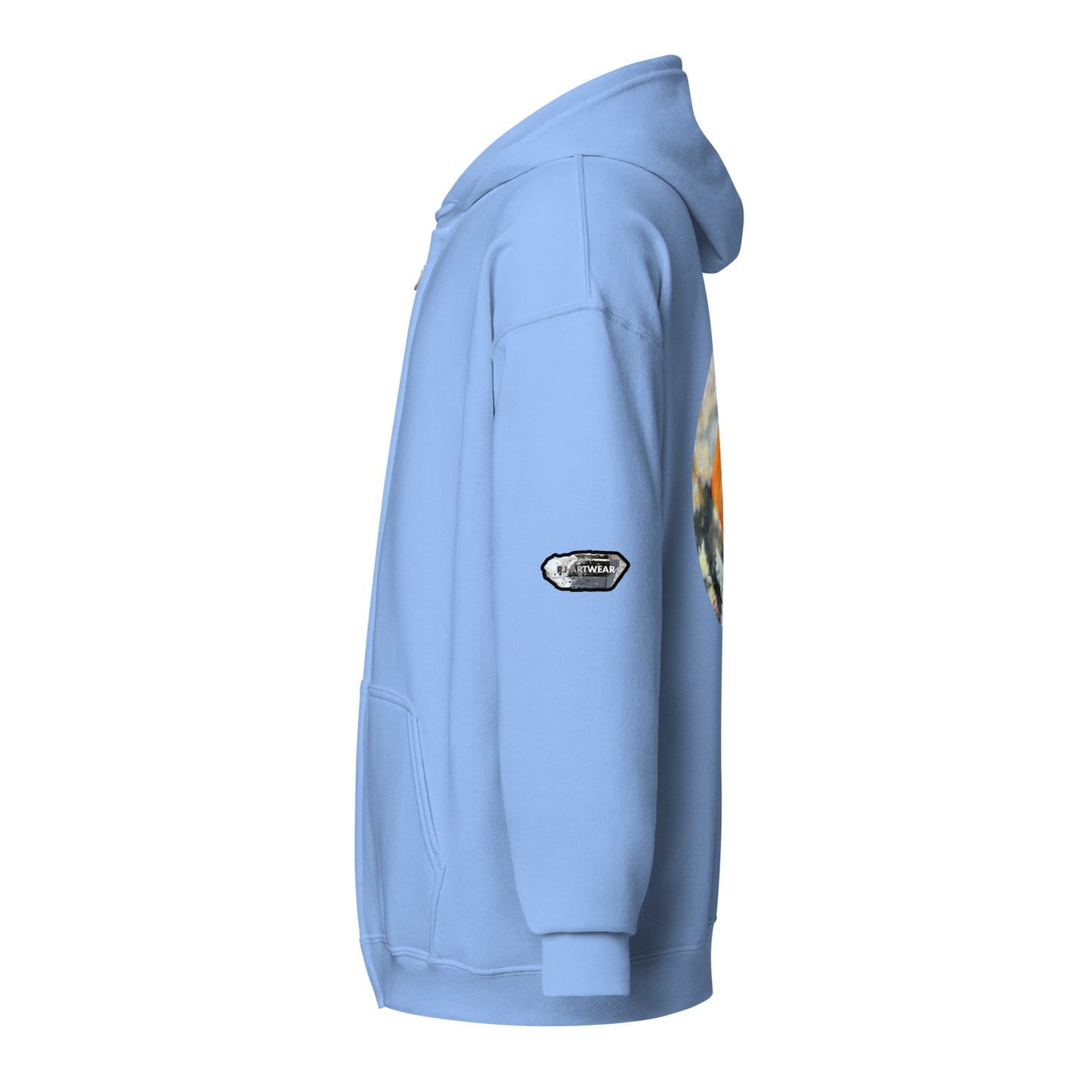 Tiger Mine Wulfenite Micro Drawing - Unisex heavy blend zip hoodie