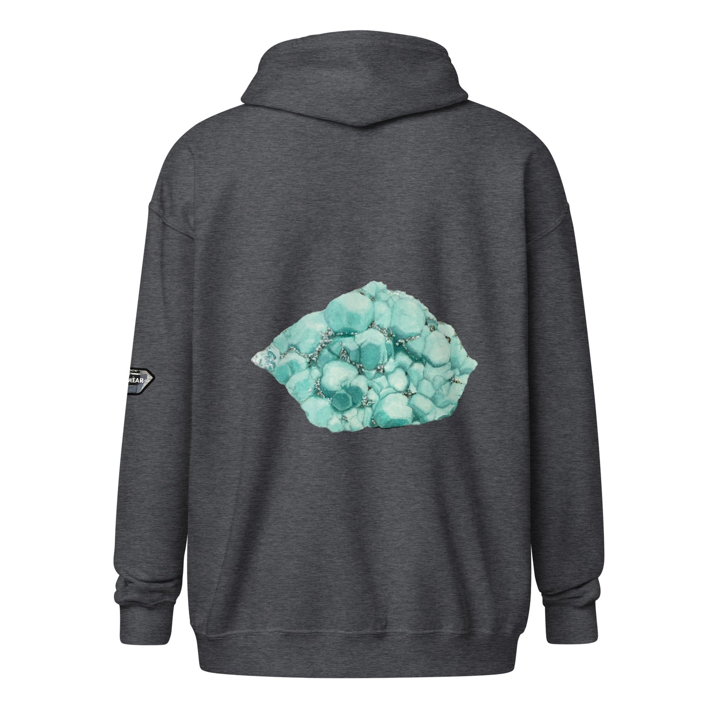 Deer Trail Utah Fluorite Watercolor - Unisex heavy blend zip hoodie