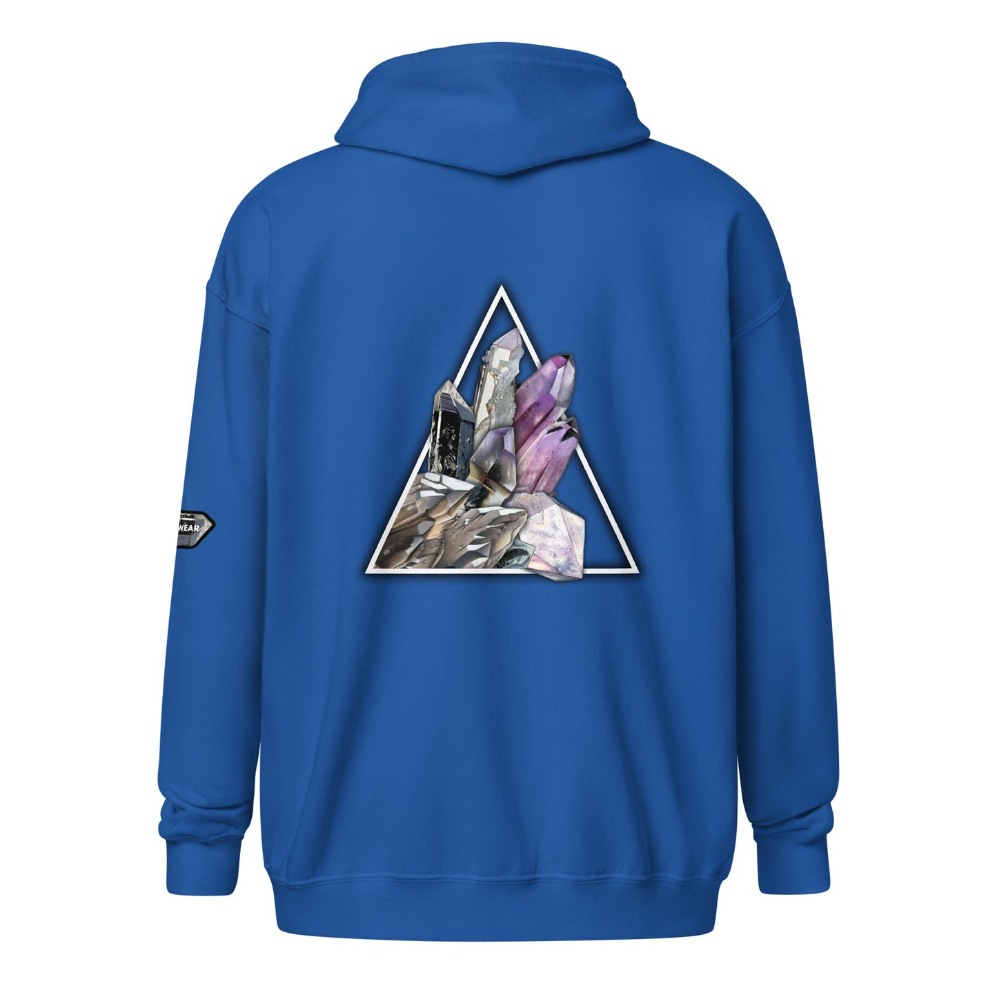 Quartz Collage Triangle - Unisex heavy blend zip hoodie