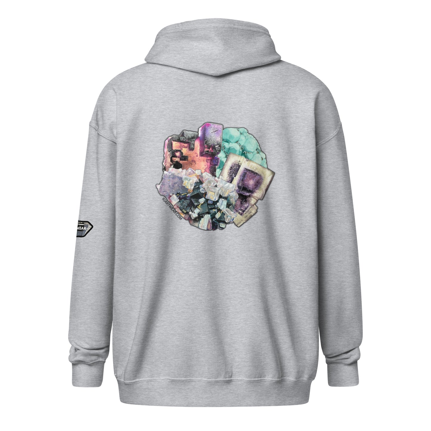 Fluorite Collage - Unisex heavy blend zip hoodie