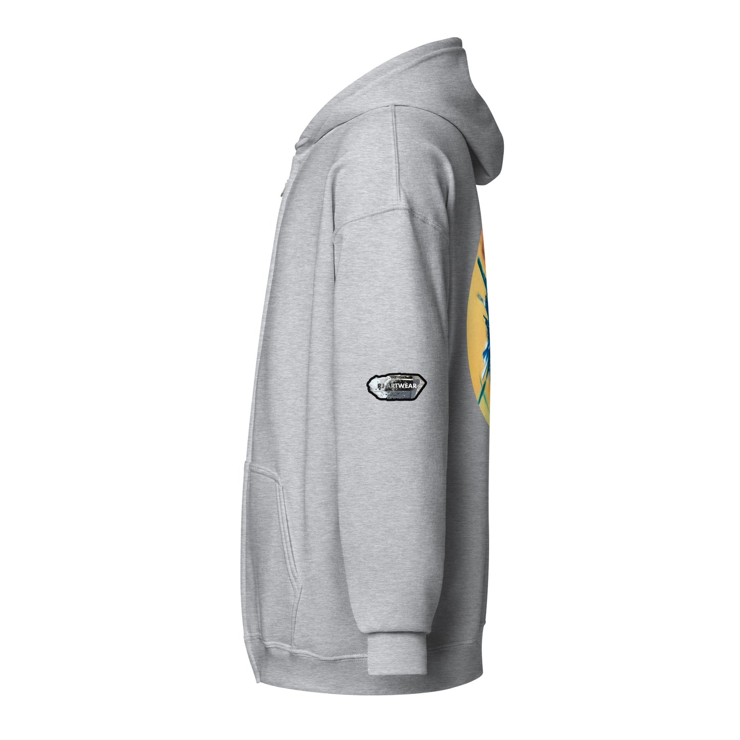 Chrysocolla Drawing - Unisex heavy blend zip hoodie