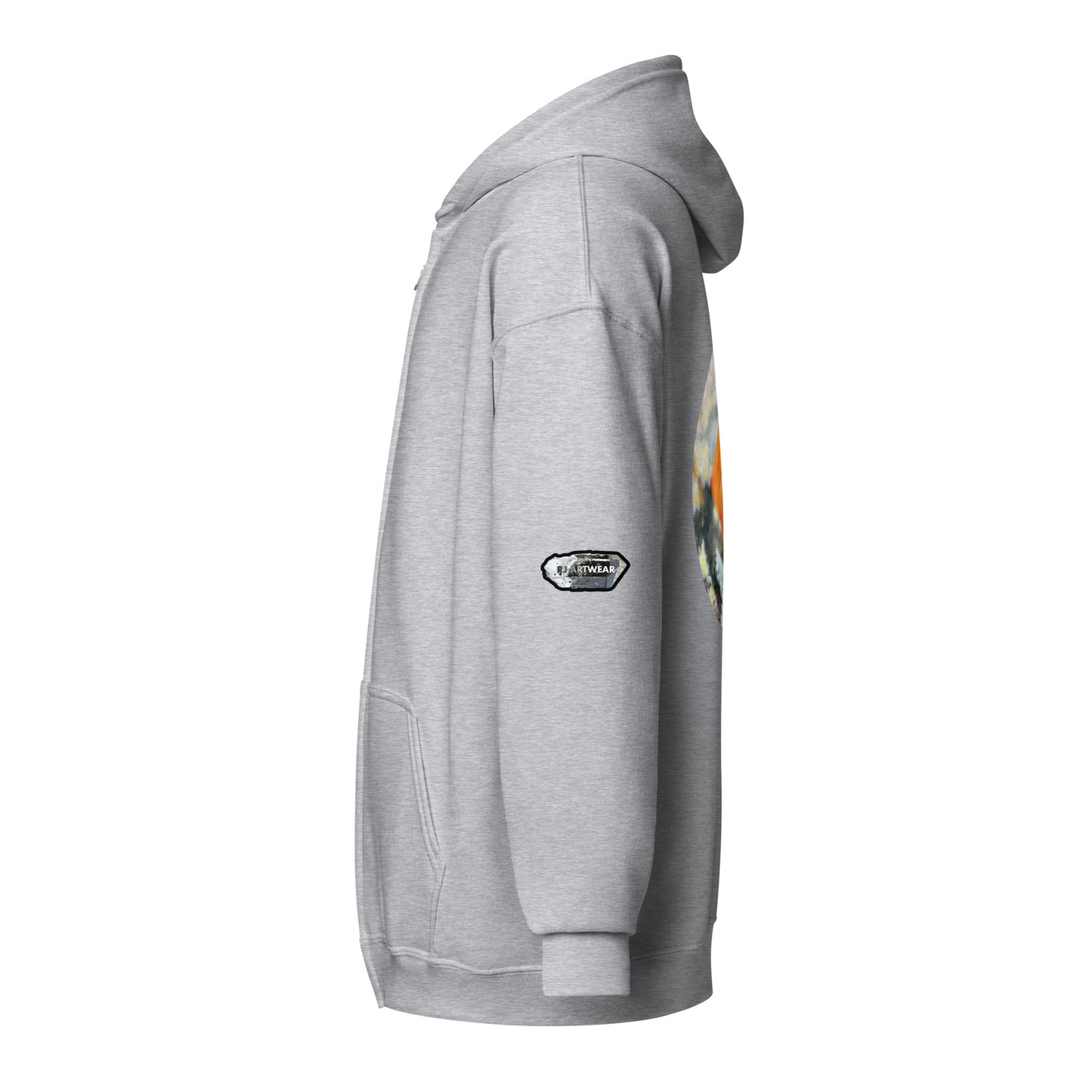 Tiger Mine Wulfenite Micro Drawing - Unisex heavy blend zip hoodie