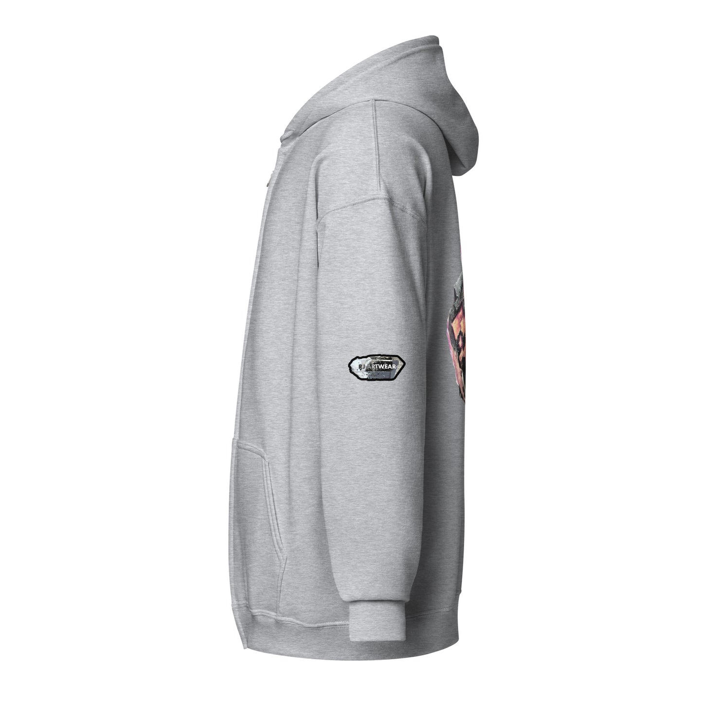 Illinois Fluorite Drawing - Unisex heavy blend zip hoodie