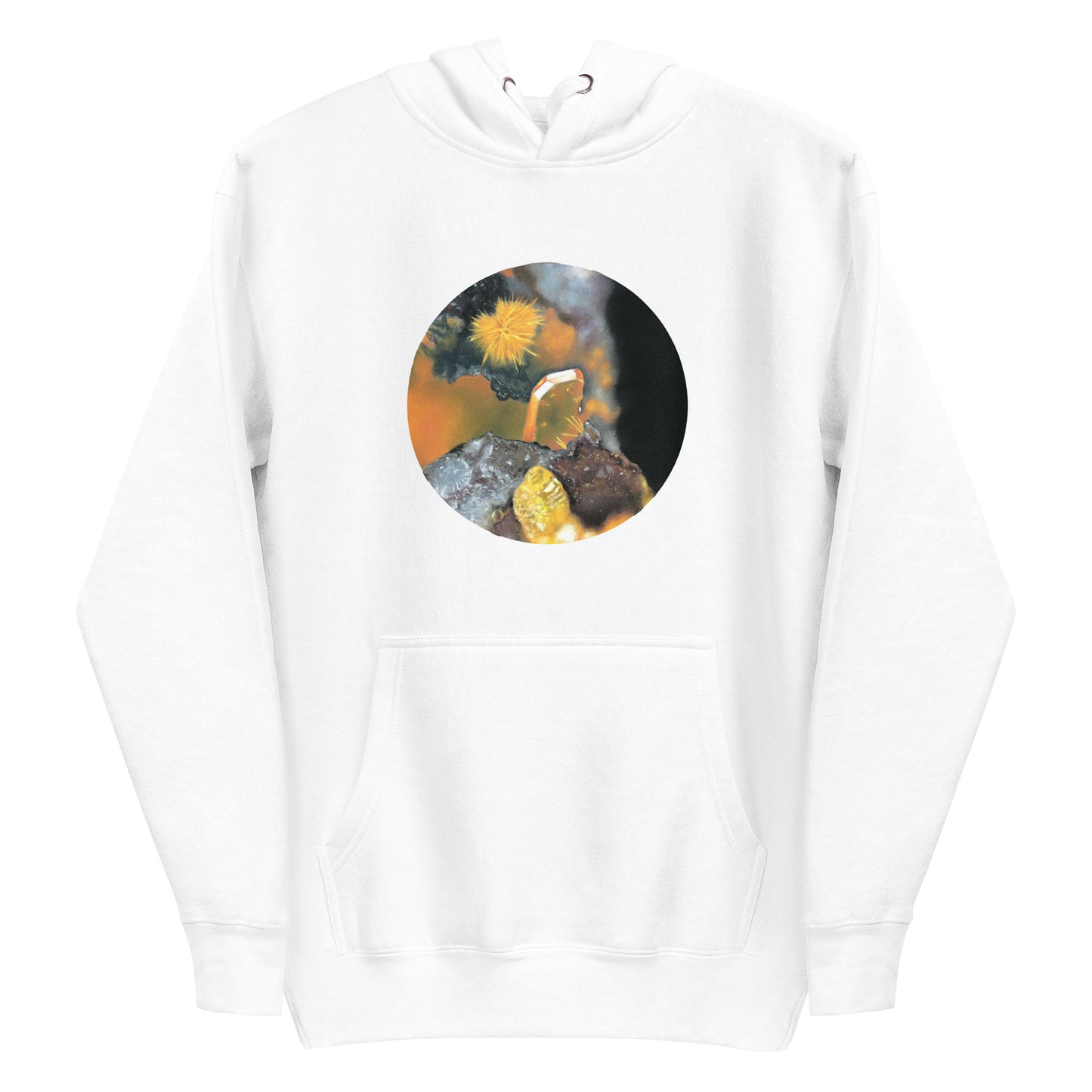 Tiger Mine Wulfenite Micro Drawing - Unisex Hoodie