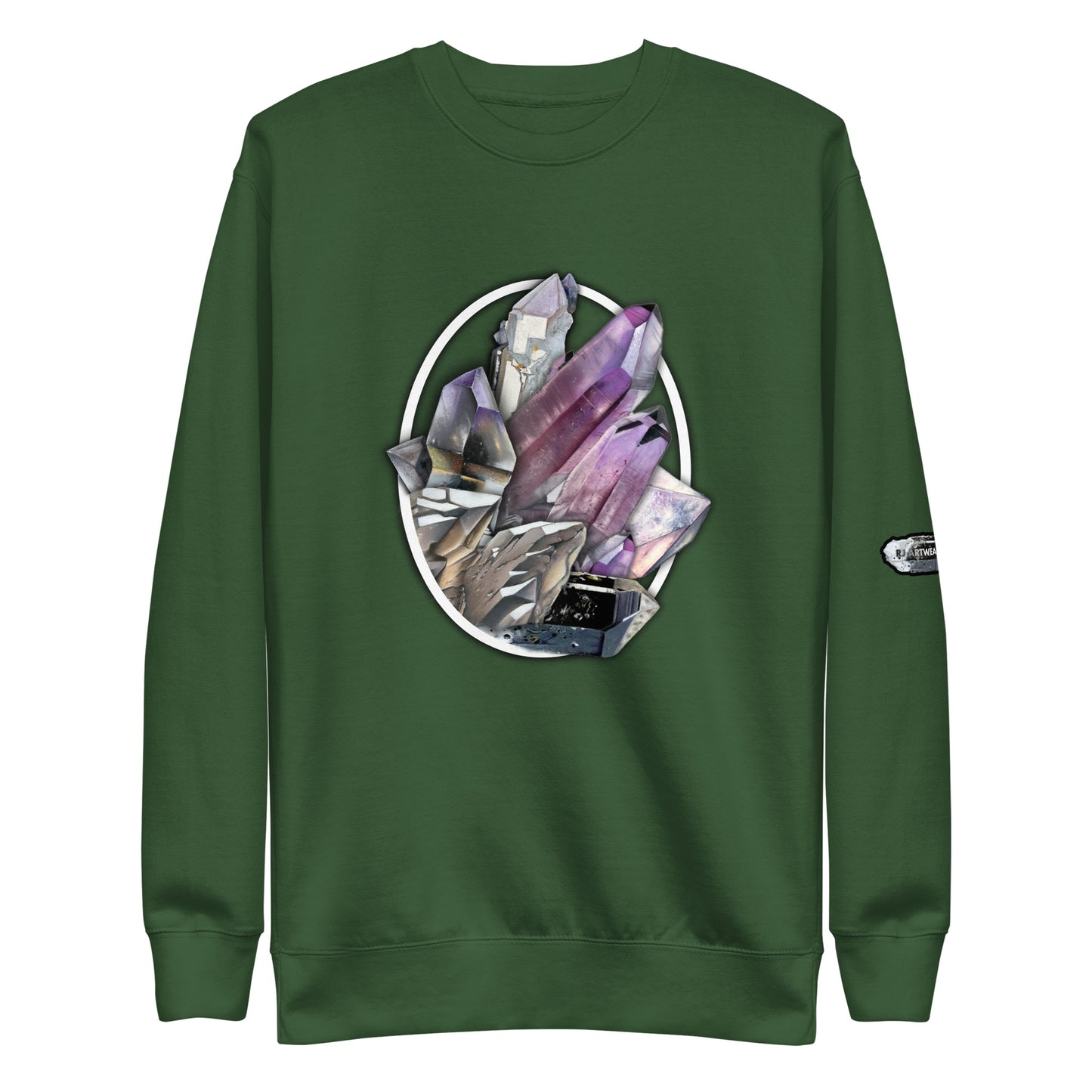 Quartz Collage Oval - Unisex Premium Sweatshirt